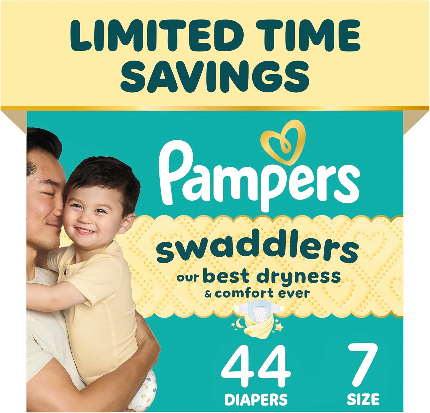 Pampers Swaddlers Newborn Diapers, Size Newborn (10 lbs), 84 Count, Fragrance Free, Hypoallergenic, Absorbent, Pediatrician Recommended, Skin Safe