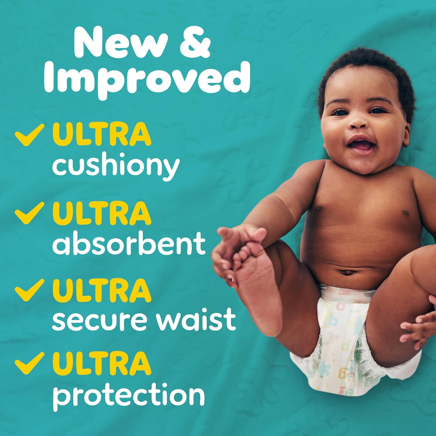 Pampers Diapers - Baby Dry - Size 3, 104 Count, Absorbent Disposable Infant Diaper (Packaging May Vary)