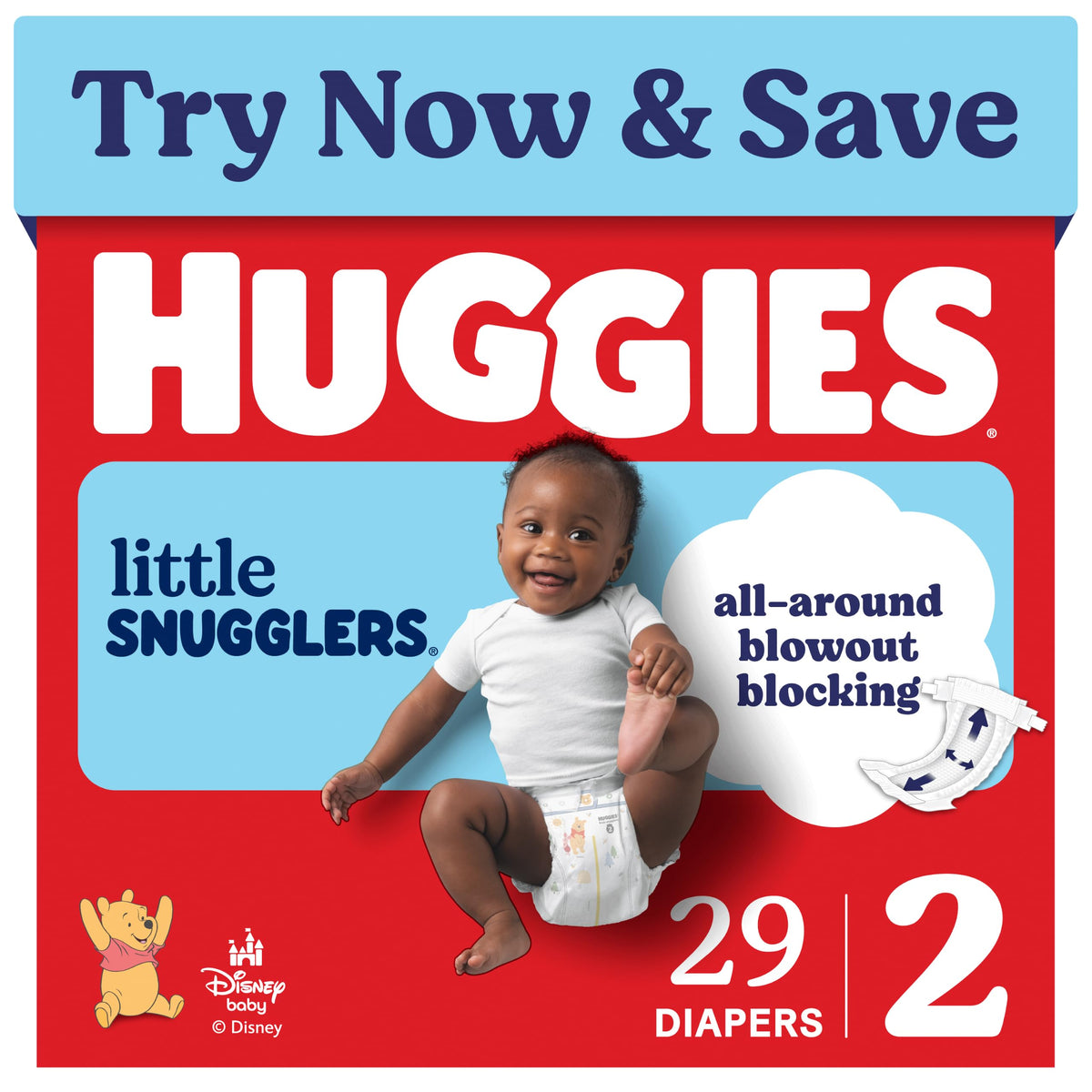 Huggies Little Snugglers Newborn Diapers, 31 Count