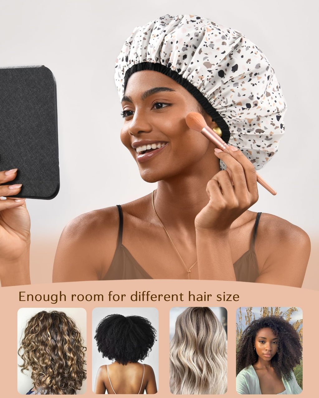 Yanibest Shower Cap – Waterproof Double Layer