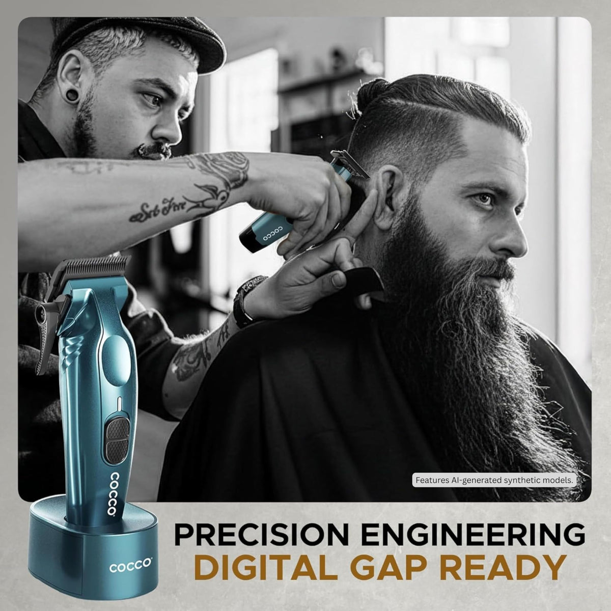 Cocco Hyper Veloce Pro High Performance Cordless Brushless Hair Clipper