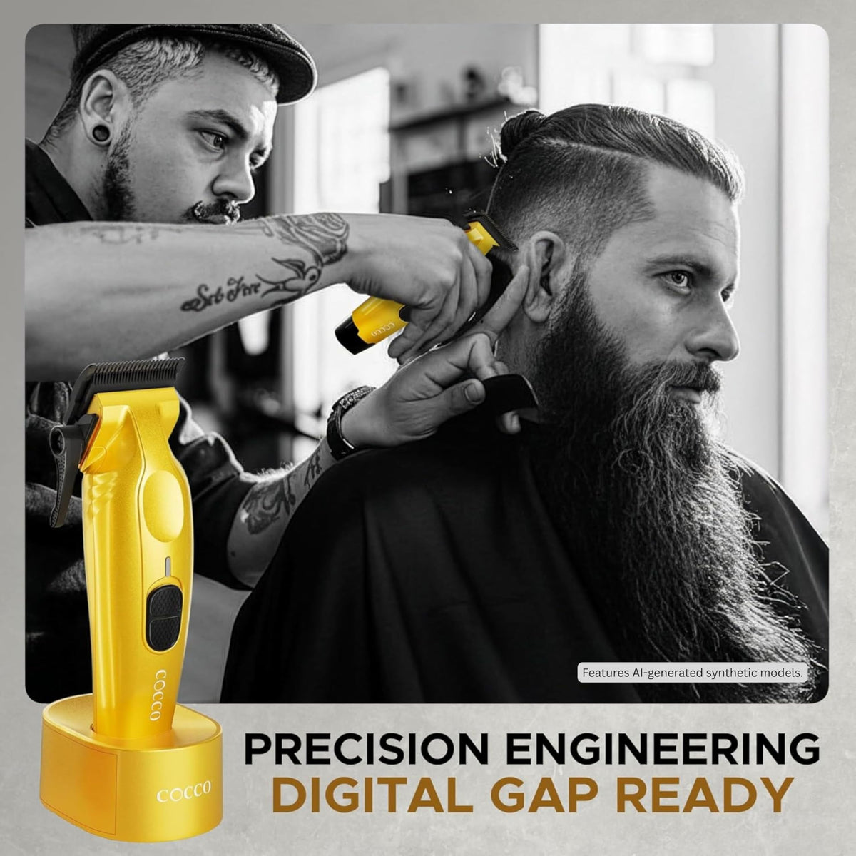 Cocco Hyper Veloce Pro High Performance Cordless Brushless Hair Clipper