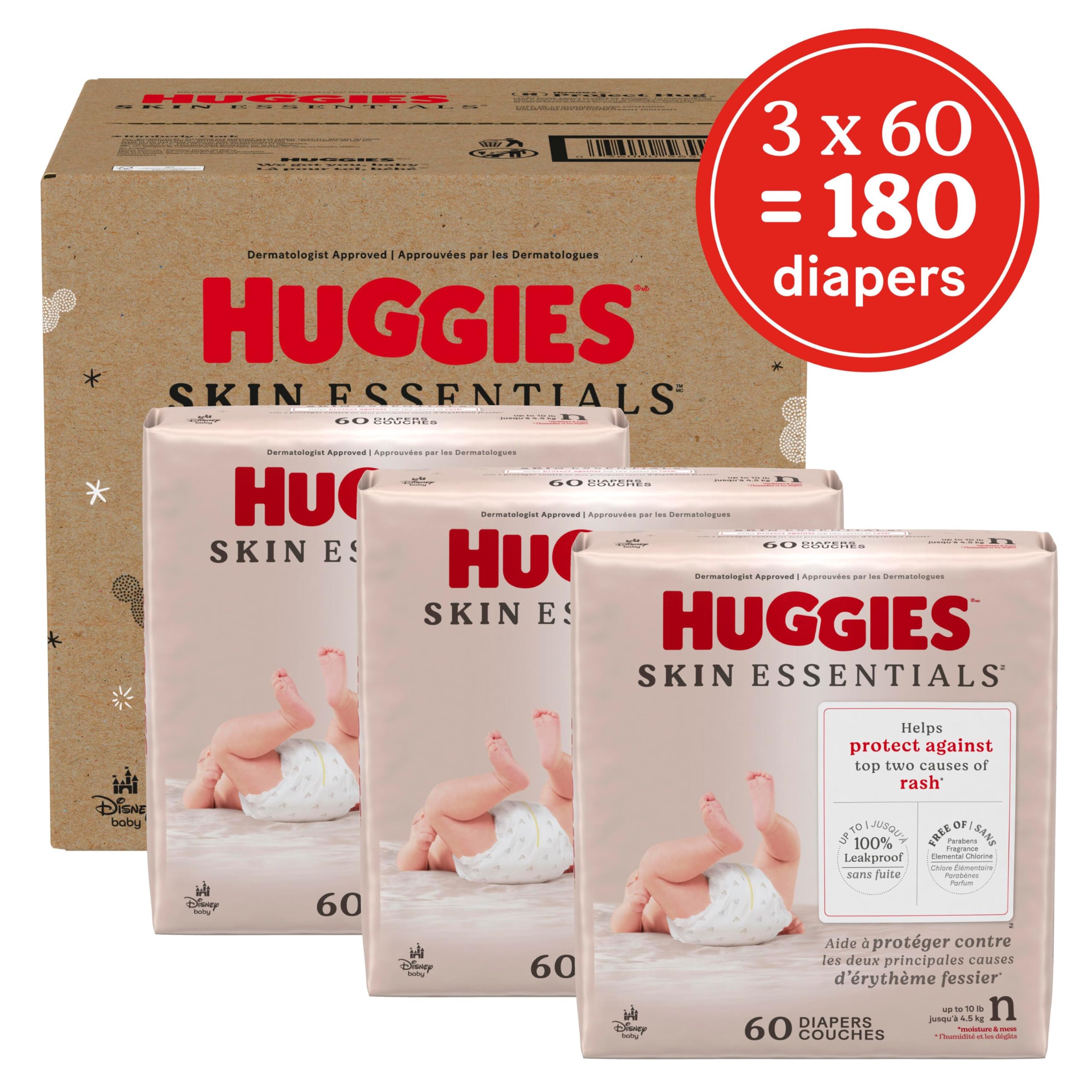 Huggies Skin Essentials Diapers – Size 1