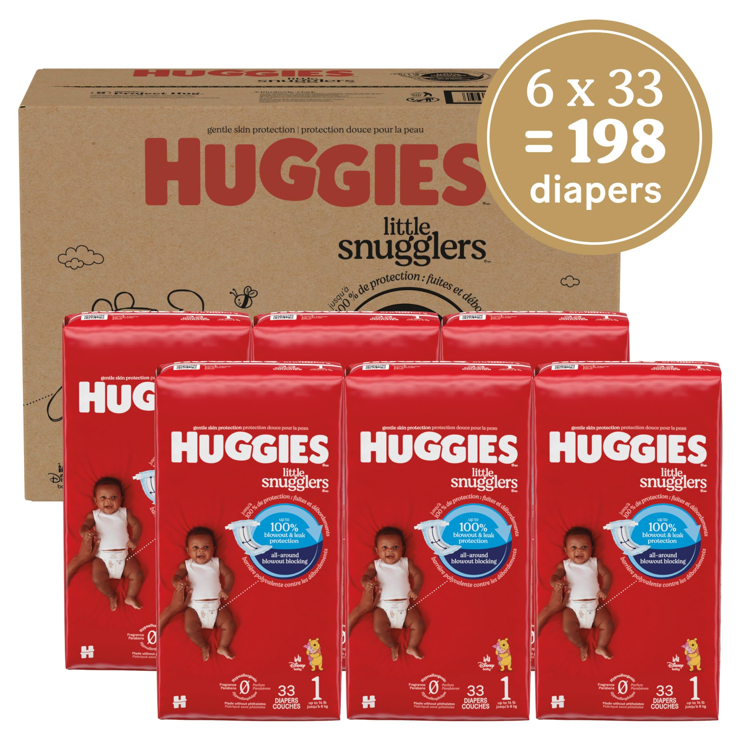 Huggies Little Snugglers Diapers – Size 1
