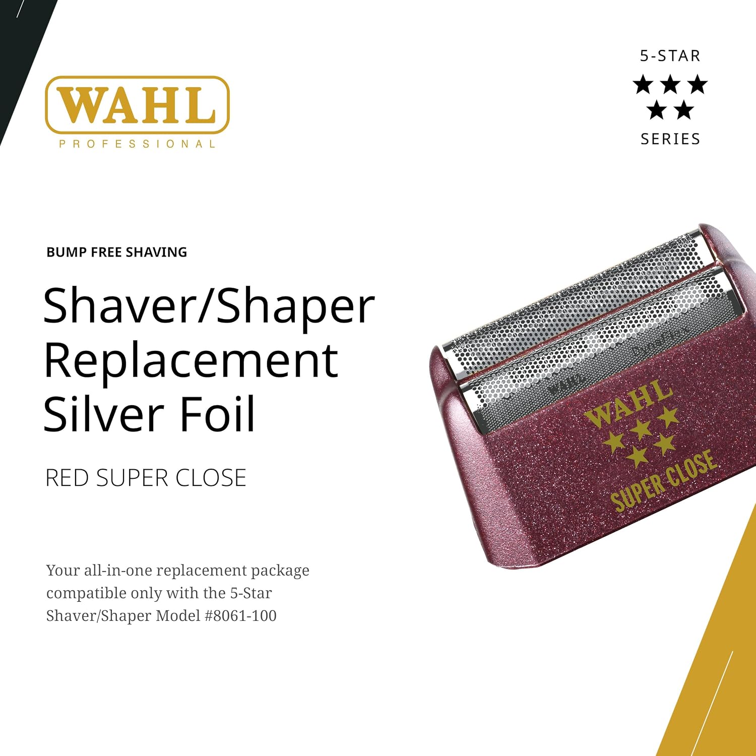 Wahl Professional Shaver Shaper Foil, Super Close, Silver, Model 07031-400