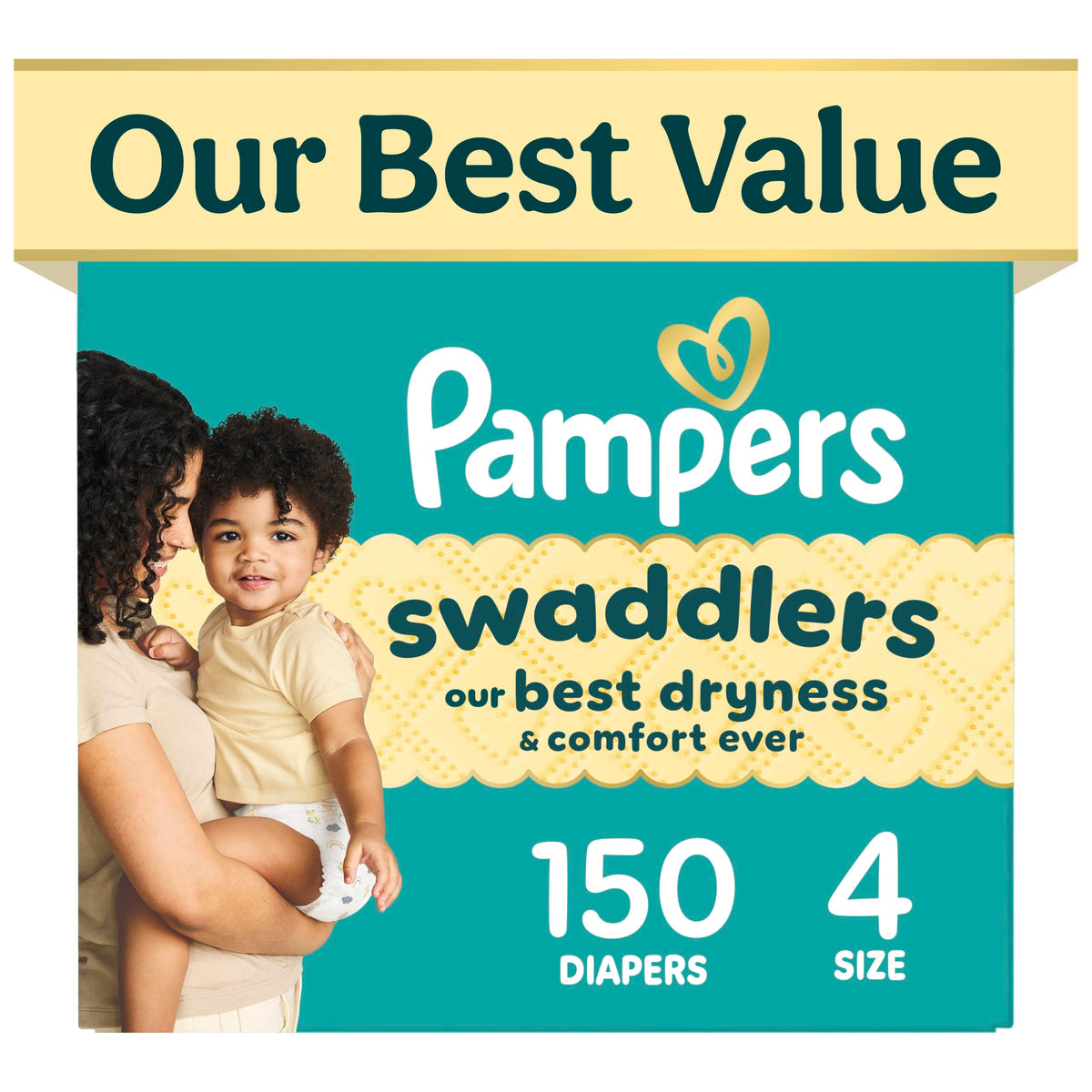 Swaddlers Diapers, Size 5 (20-37 lbs), 132 Count, Fragrance Free, Hypoallergenic, Absorbent, Pediatrician Recommended, Skin Safe