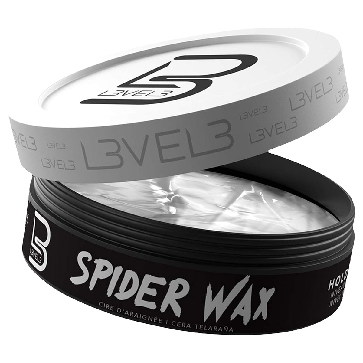 L3 Level 3 Spider Hair Wax for Men, Strong Hold, Volume and Texture, 150 ml