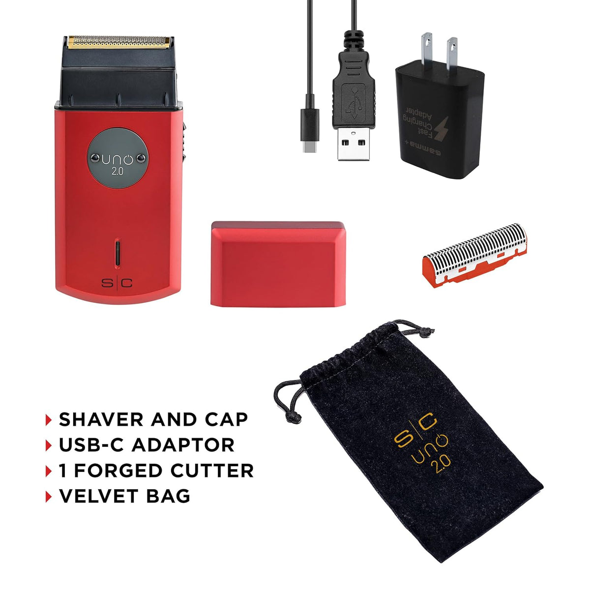 StyleCraft Uno Cordless Single Foil Shaver, Mini Travel Size, Portable