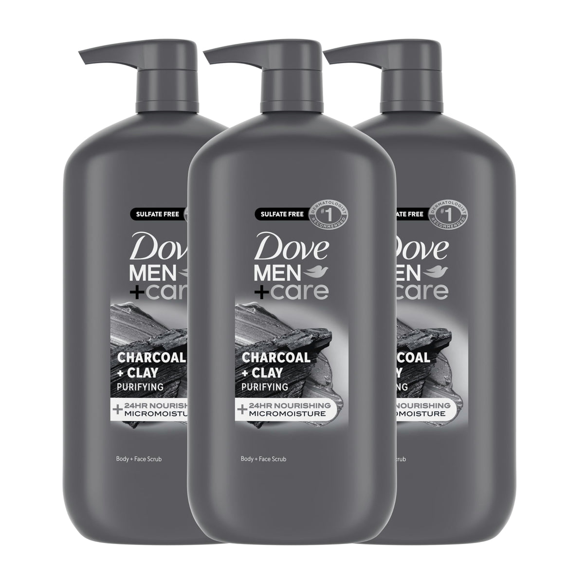 DOVE MEN Moisturizing Body Wash for Men, Eucalyptus + Cedar Oil, 26oz