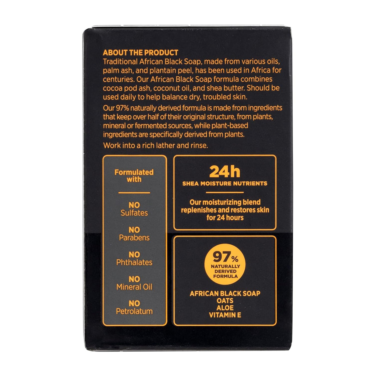 SheaMoisture Bar Soap for Troubled Skin African Black Soap Cleanser with Shea Butter 8 oz