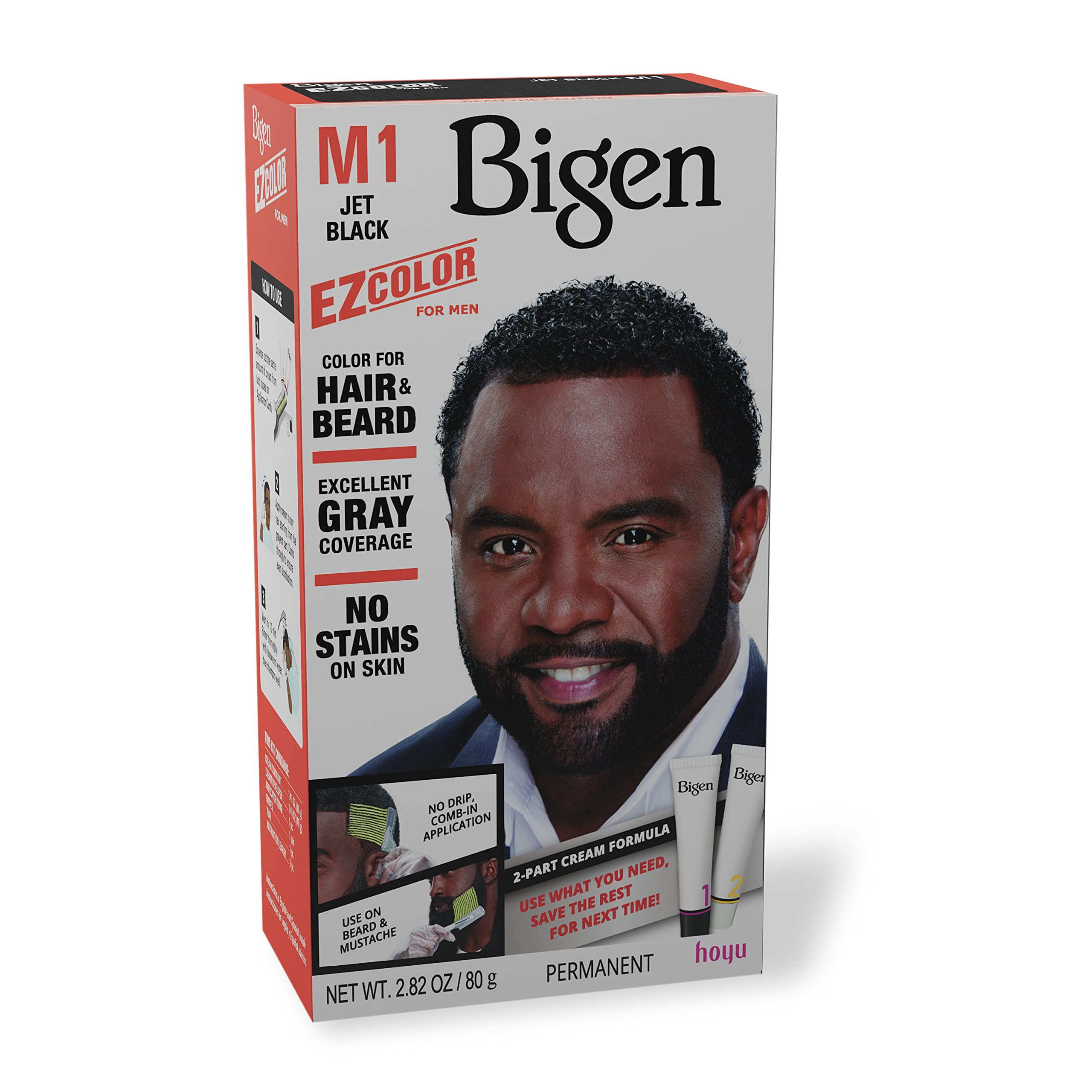 M1 Bigen EZ Color for Men Jet Black - 3 Pack