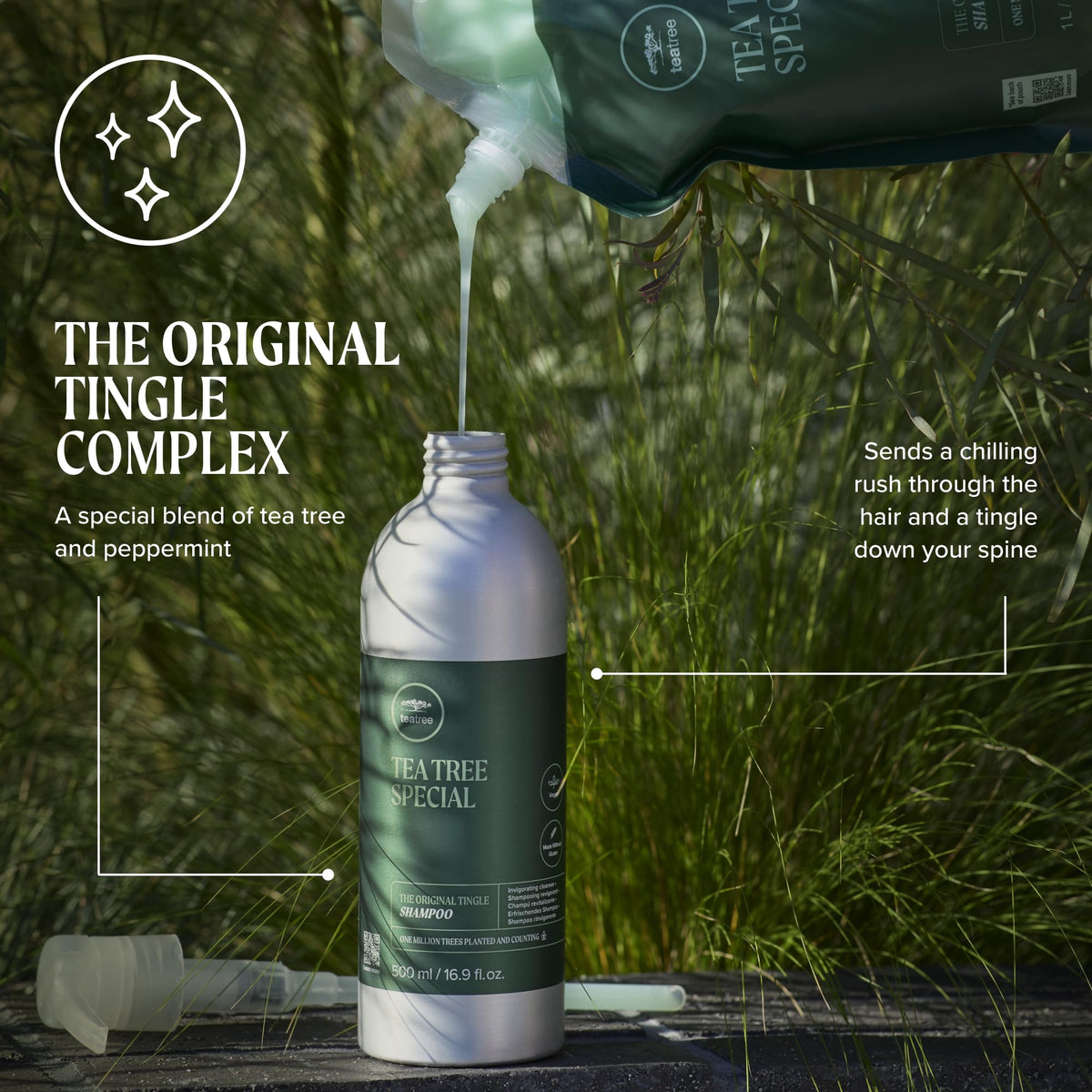 Tea Tree Special Shampoo, Deep Cleans, Refreshes Scalp, Especially Oily Hair, For All Hair Types