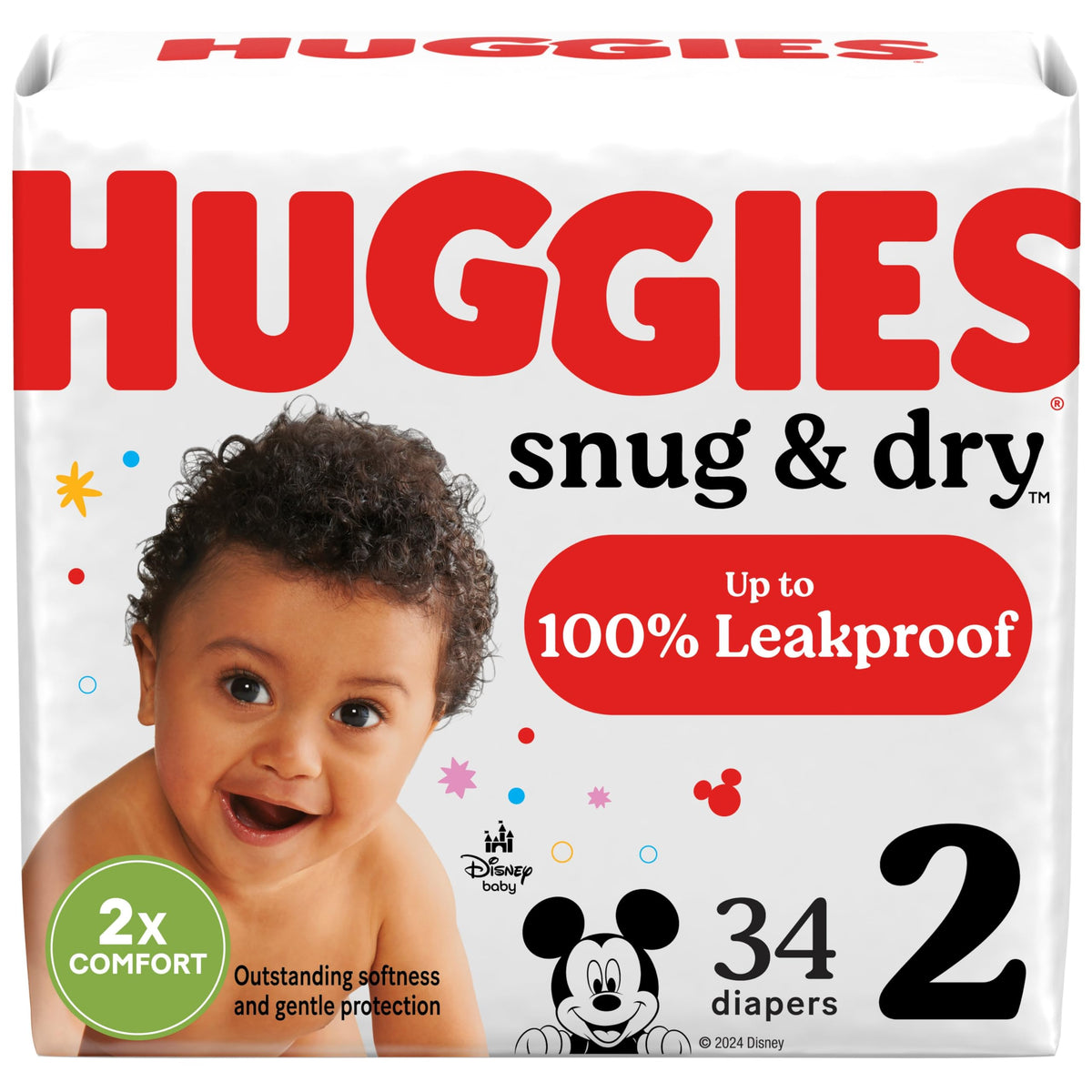 Huggies Snug & Dry Diapers Size 1, 44 Count