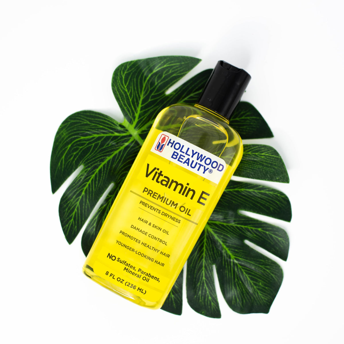 Hollywood Beauty Vitamin E Oil for Hair, Scalp, and Skin, VALUE SIZE 16 fl oz - Prevents Dryness and Helps Repair Damage
