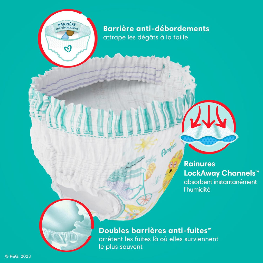 Pampers Diapers - Cruisers 360 - Size 7, 88 Count, Babyproof up to 100% Leakproof Pull-On Diaper