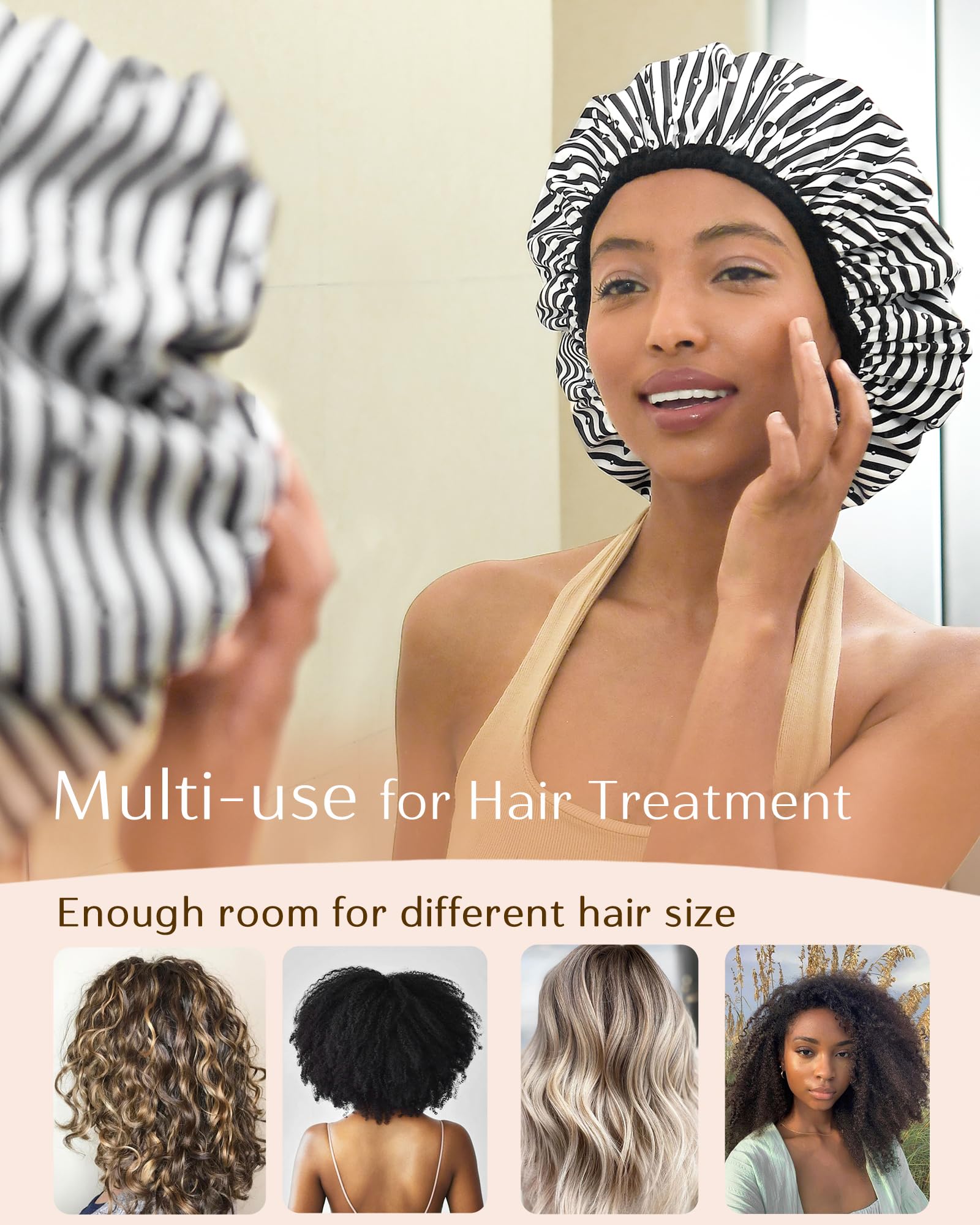 Yanibest Shower Cap – Waterproof Double Layer