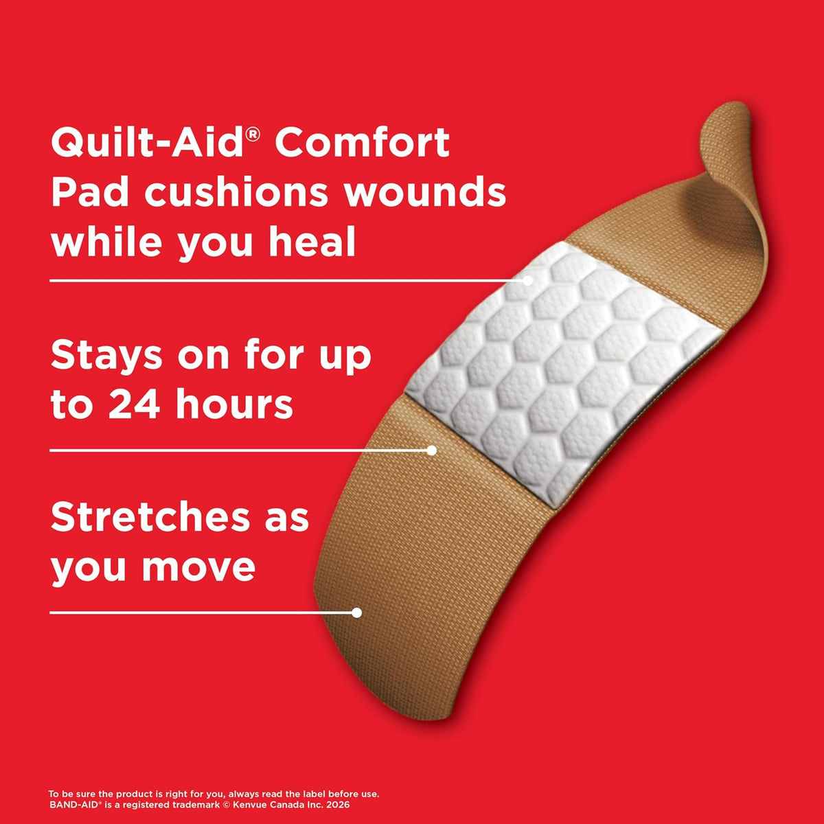 BAND-AID Brand Flexible Fabric Adhesive Bandages, Assorted Sizes, 100 Count