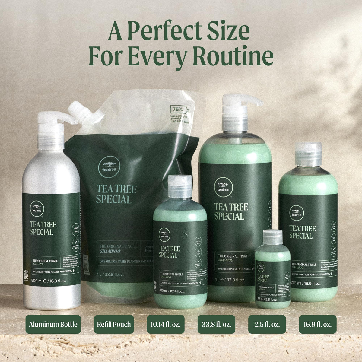 Tea Tree Special Shampoo, Deep Cleans, Refreshes Scalp, Especially Oily Hair, For All Hair Types