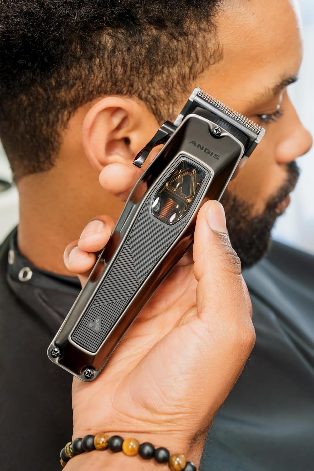 Andis Recon Professional Barber Vector Motor Hair Clipper, Phaze Blade | 9,000 SPM cordless motor, adjusts 0000-0A, 4-hr runtime, USB-C, professional cordless hair clipper