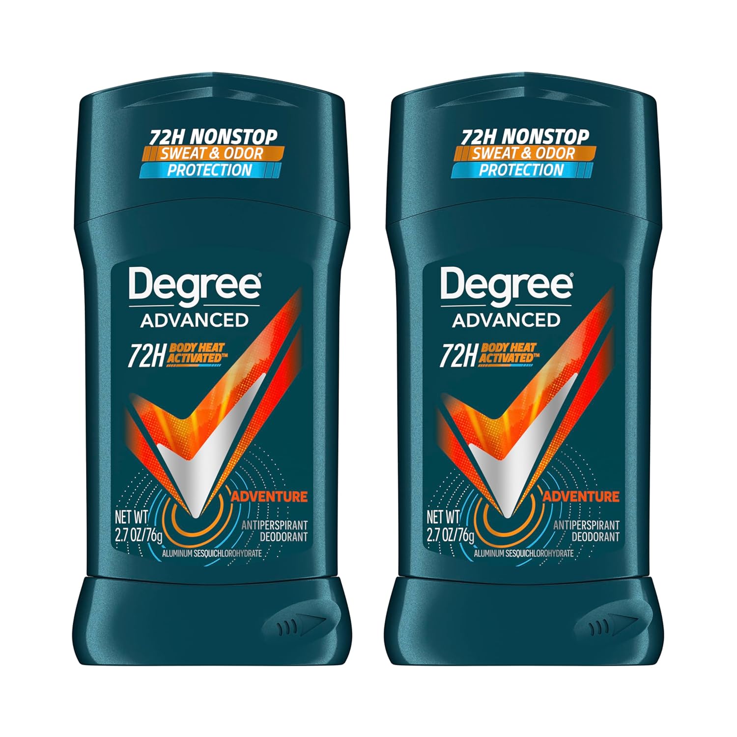 Degree Men Advanced Protection Antiperspirant Deodorant, Adventure, 2.7 oz, 2-Pack