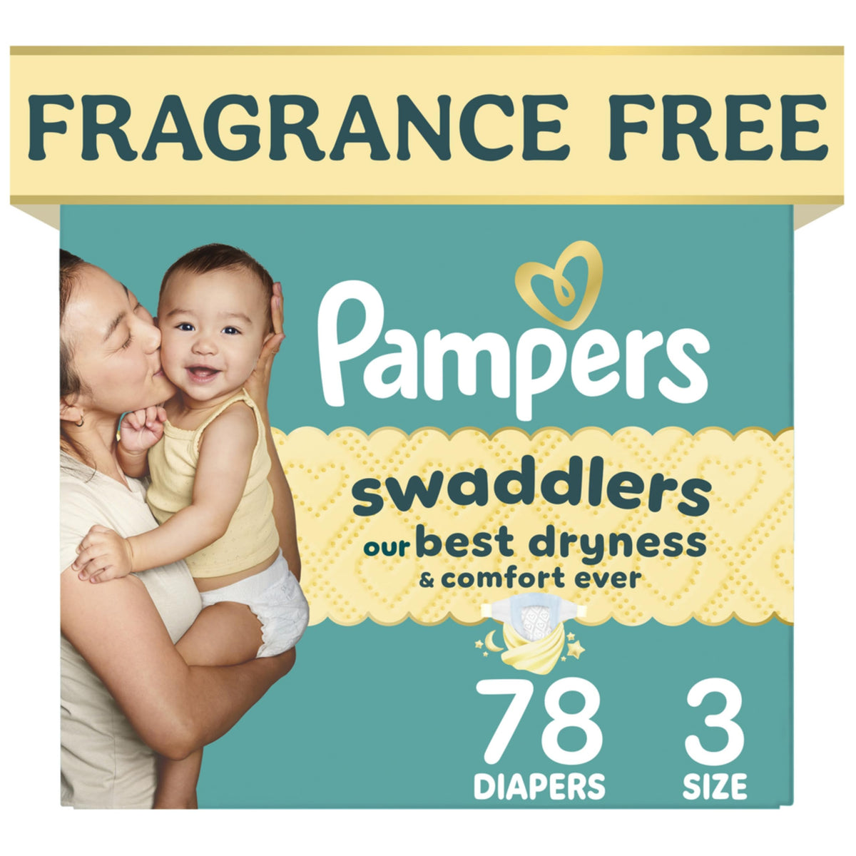 Swaddlers Diapers, Size 5 (20-37 lbs), 132 Count, Fragrance Free, Hypoallergenic, Absorbent, Pediatrician Recommended, Skin Safe