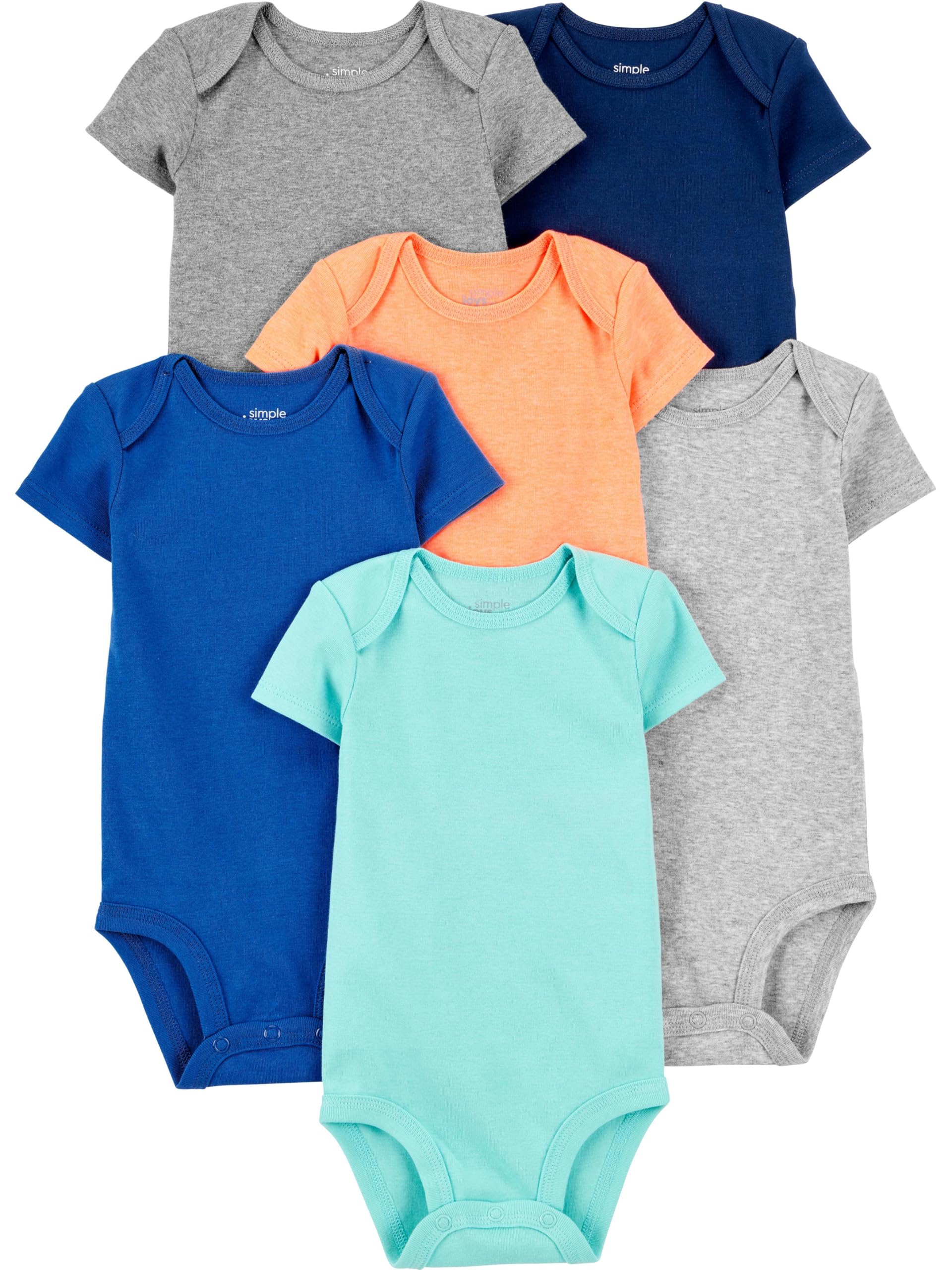 Simple Joys by Carter's Baby Boys 6-Pack Short-Sleeve Bodysuit