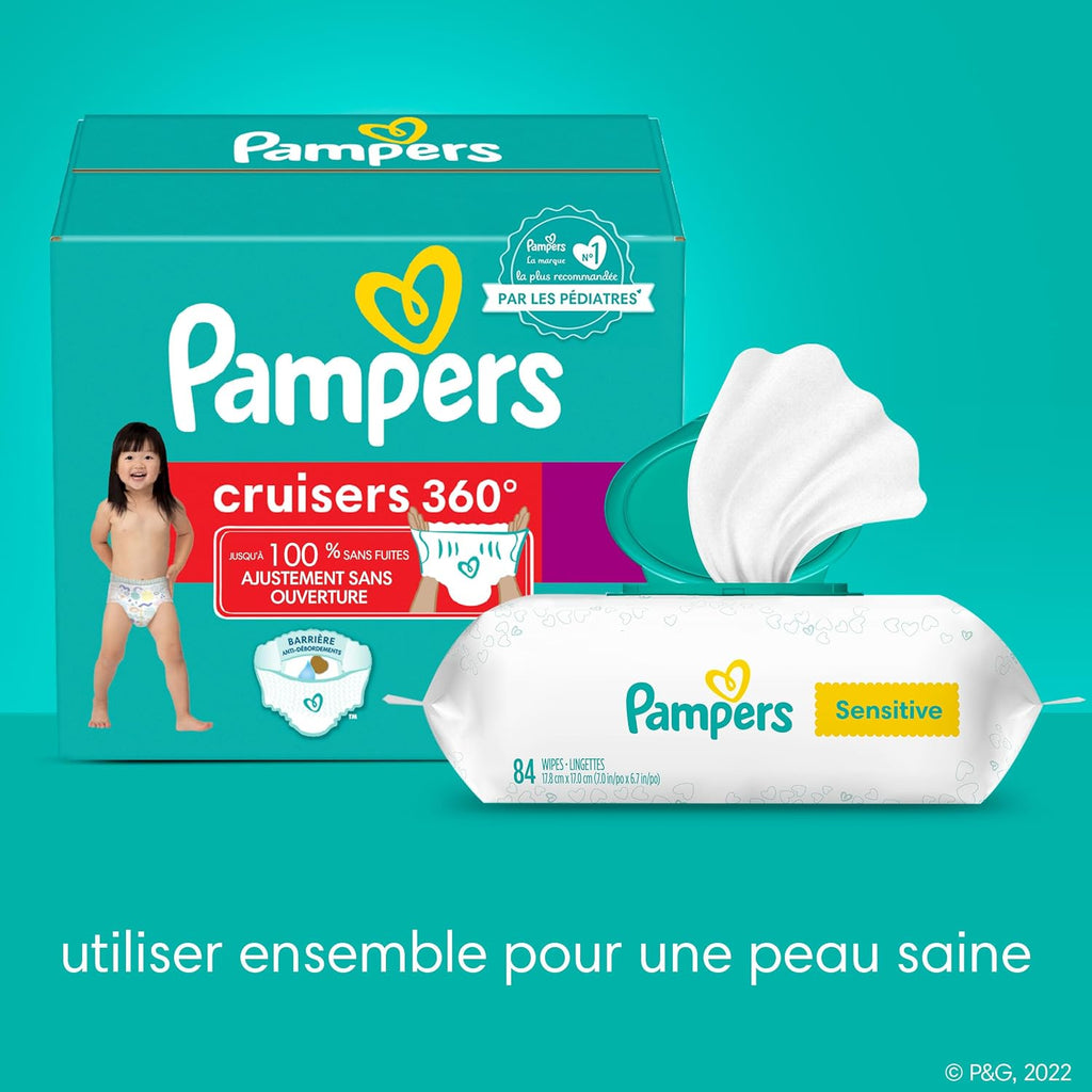 Pampers Diapers - Cruisers 360 - Size 7, 88 Count, Babyproof up to 100% Leakproof Pull-On Diaper