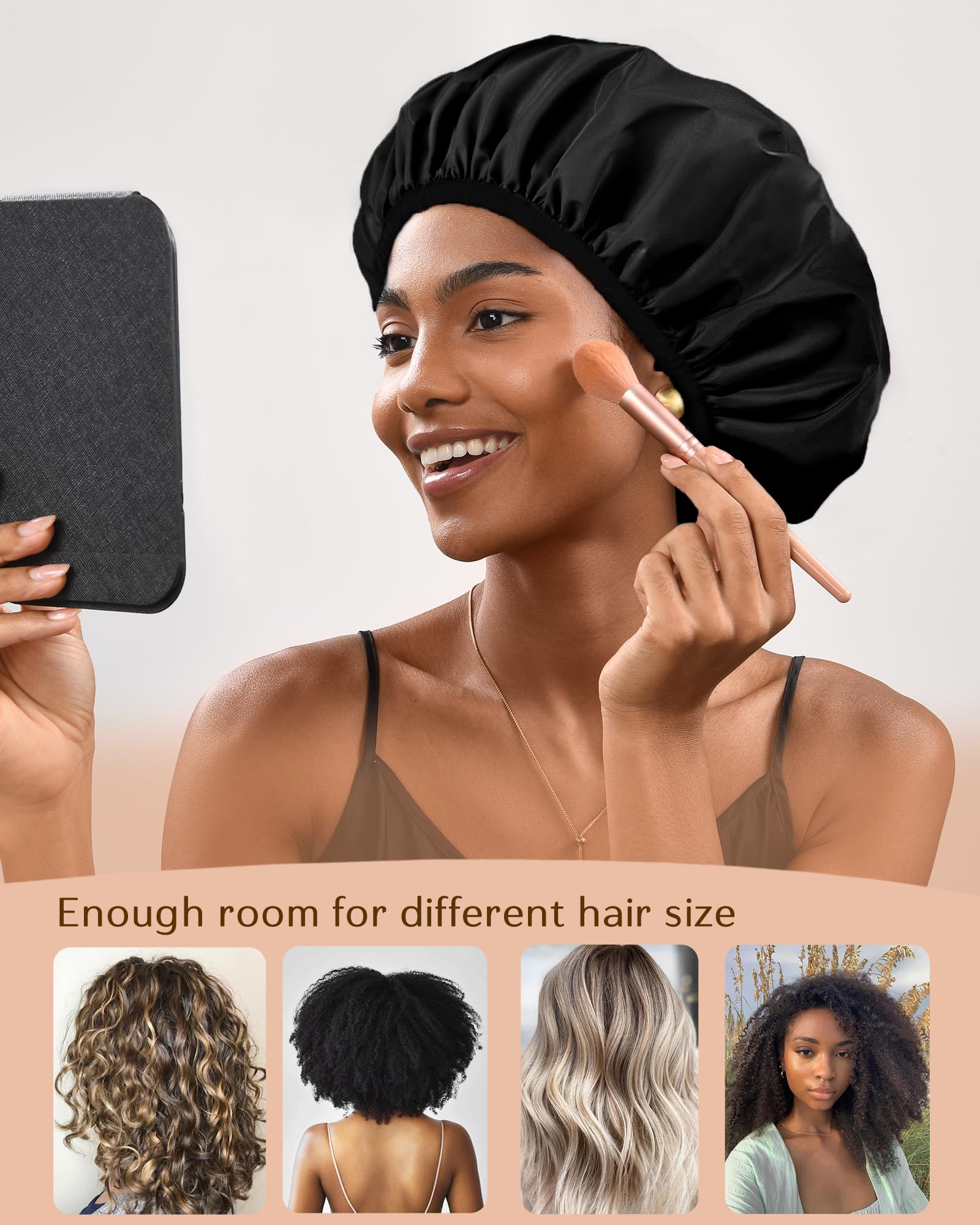 Yanibest Shower Cap – Waterproof Double Layer