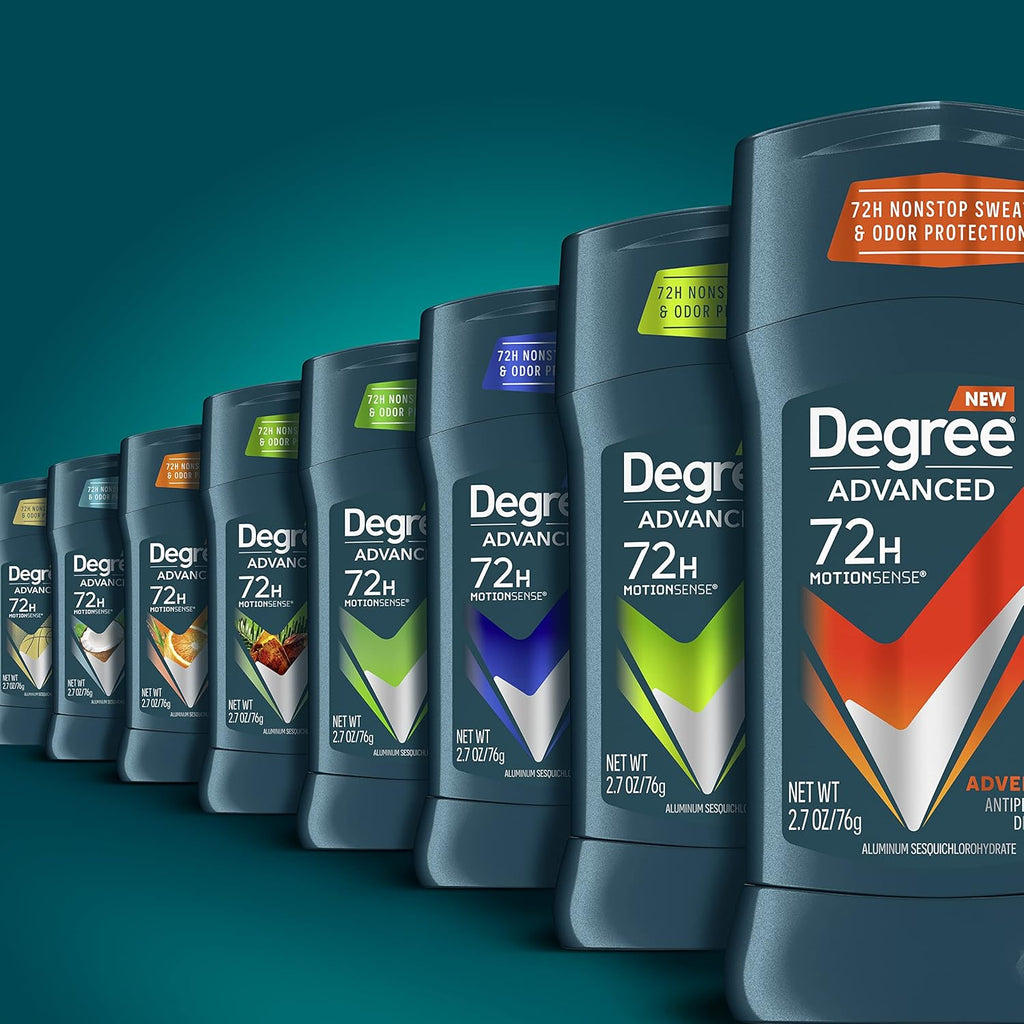 Degree Men Advanced Protection Antiperspirant Deodorant, Adventure, 2.7 oz, 2-Pack
