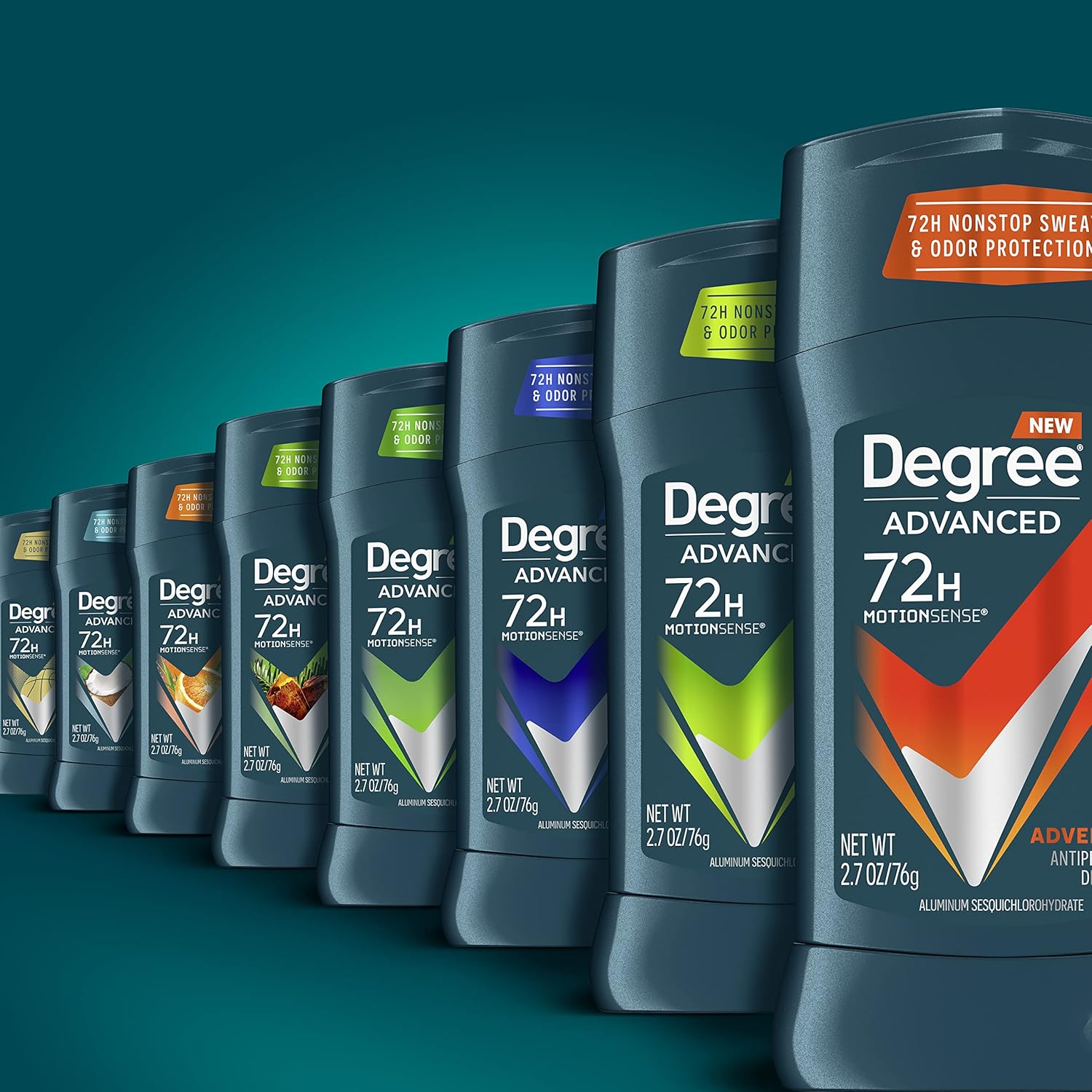 Degree Men Advanced Protection Antiperspirant Deodorant, Adventure, 2.7 oz, 2-Pack