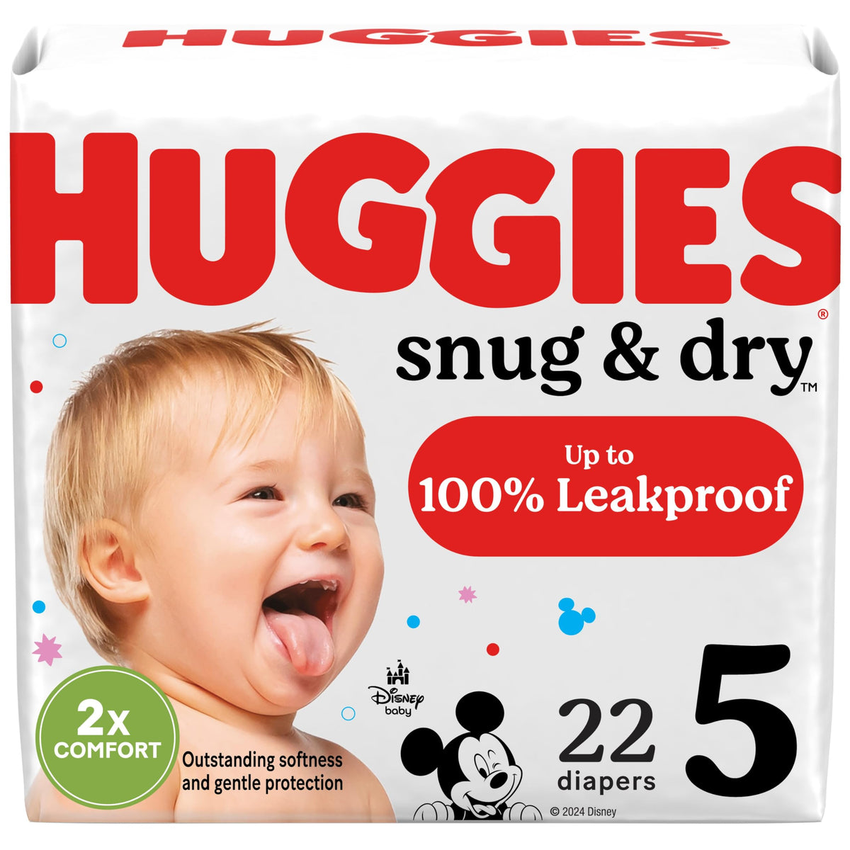 Huggies Snug & Dry Diapers Size 1, 44 Count