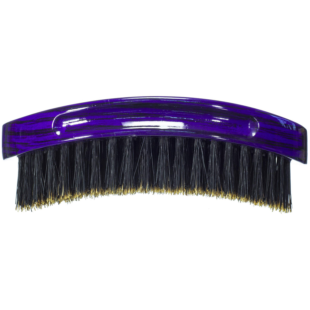 Torino Pro Wave Palm Brush #730 by Brush King - Medium Curve 360 Waves Multi-Purpose Brush