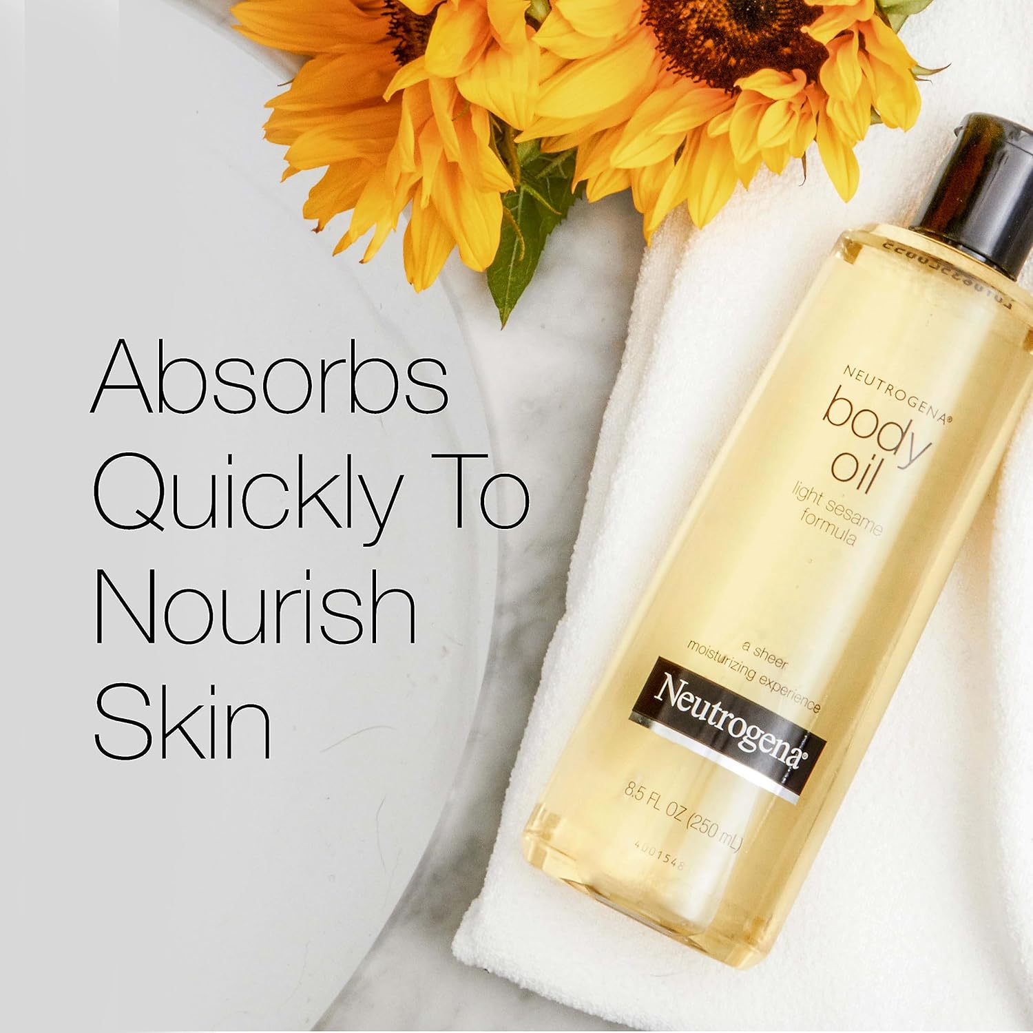 Neutrogena Body Oil Light Sesame Formula - 16 oz (2 Pack)