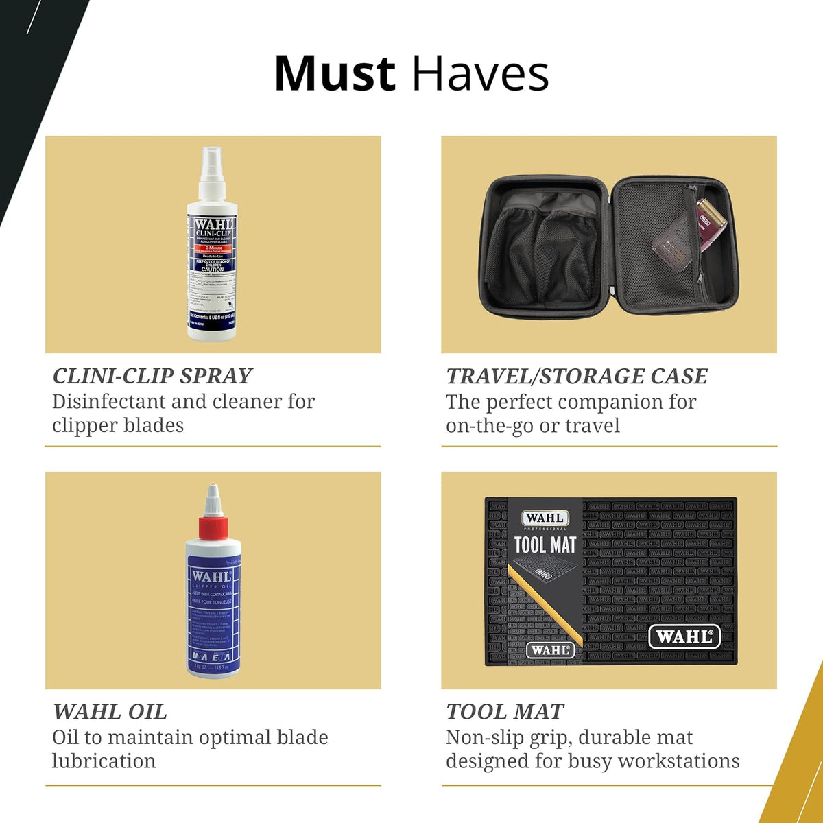 Wahl Professional Cordless Barber Combo, Magic Clip & Detailer Li Trimmer