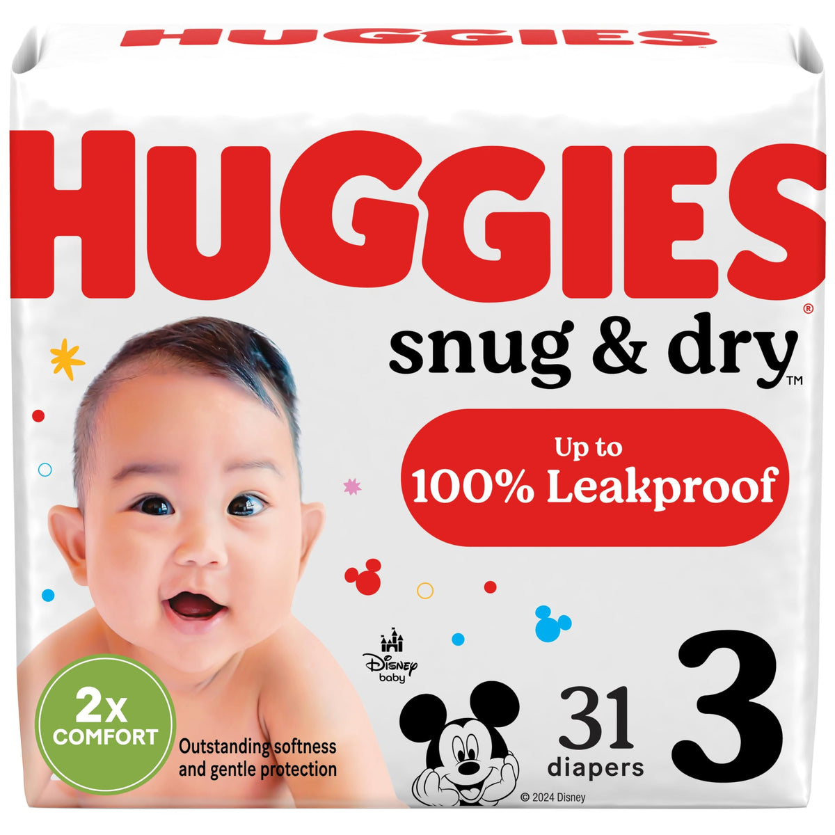 Huggies Snug & Dry Diapers Size 1, 44 Count