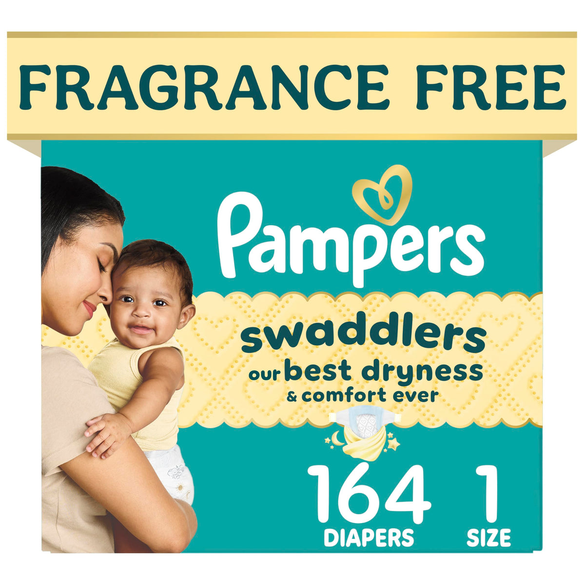 Swaddlers Diapers, Size 5 (20-37 lbs), 132 Count, Fragrance Free, Hypoallergenic, Absorbent, Pediatrician Recommended, Skin Safe