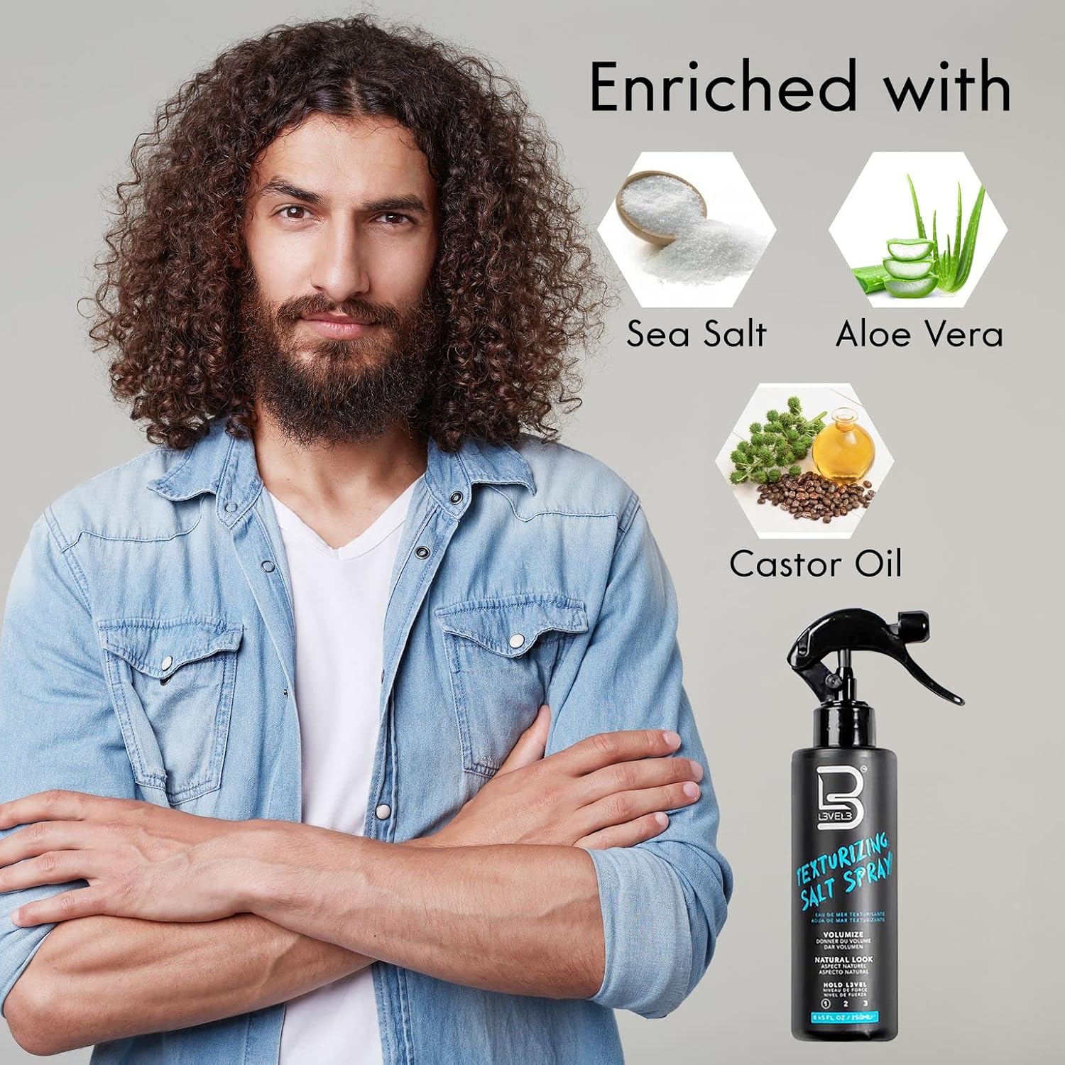 L3 Sea Salt Texturizing Spray