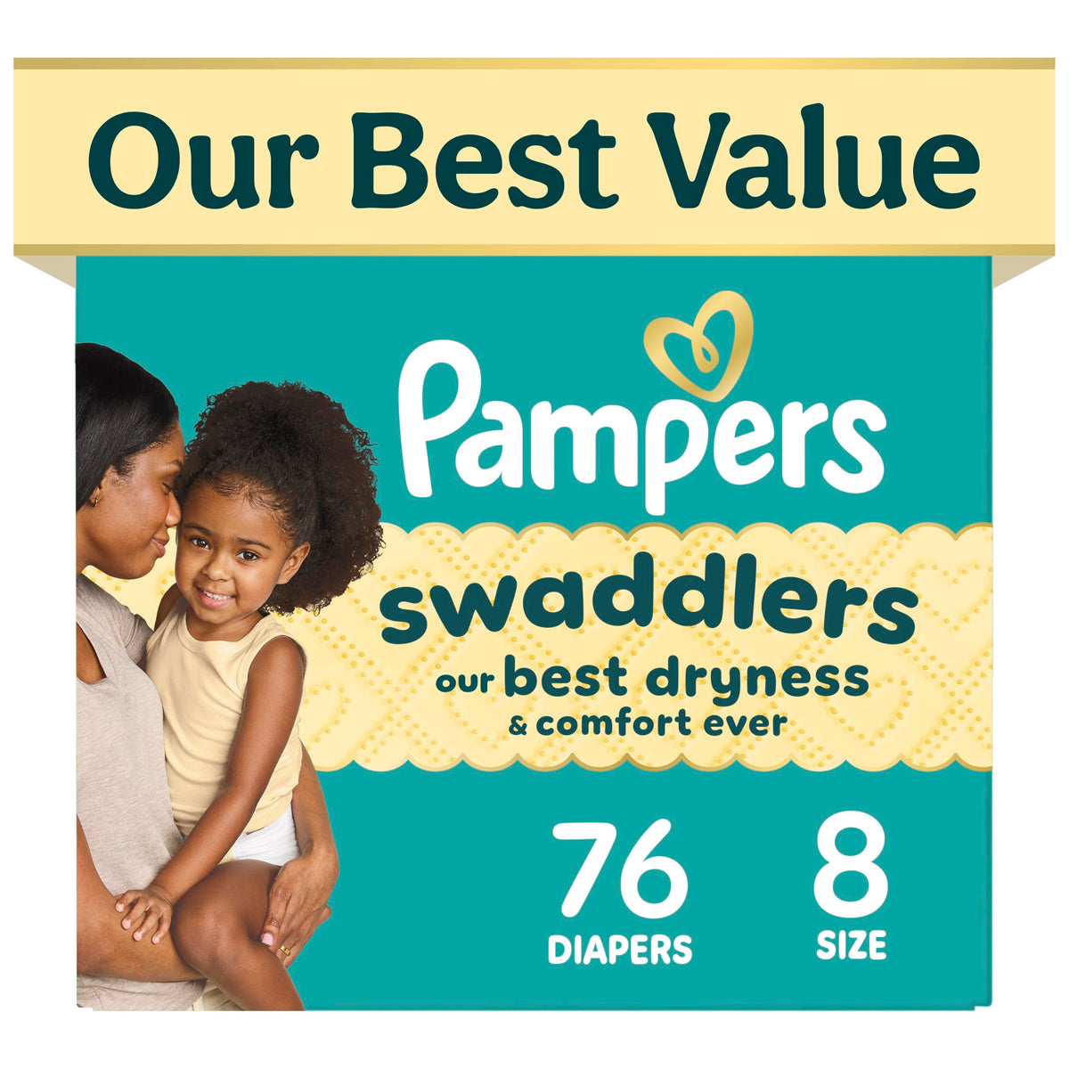 Swaddlers Diapers, Size 5 (20-37 lbs), 132 Count, Fragrance Free, Hypoallergenic, Absorbent, Pediatrician Recommended, Skin Safe
