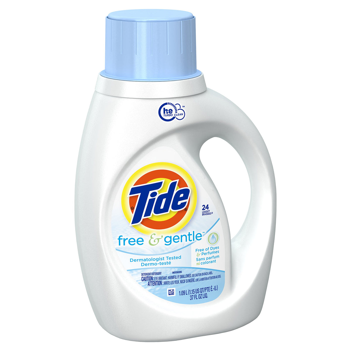 Tide Free & Gentle Liquid Laundry Detergent, 100 Loads, 132 fl oz, Tide Laundry Detergent, Clean Laundry Detergent