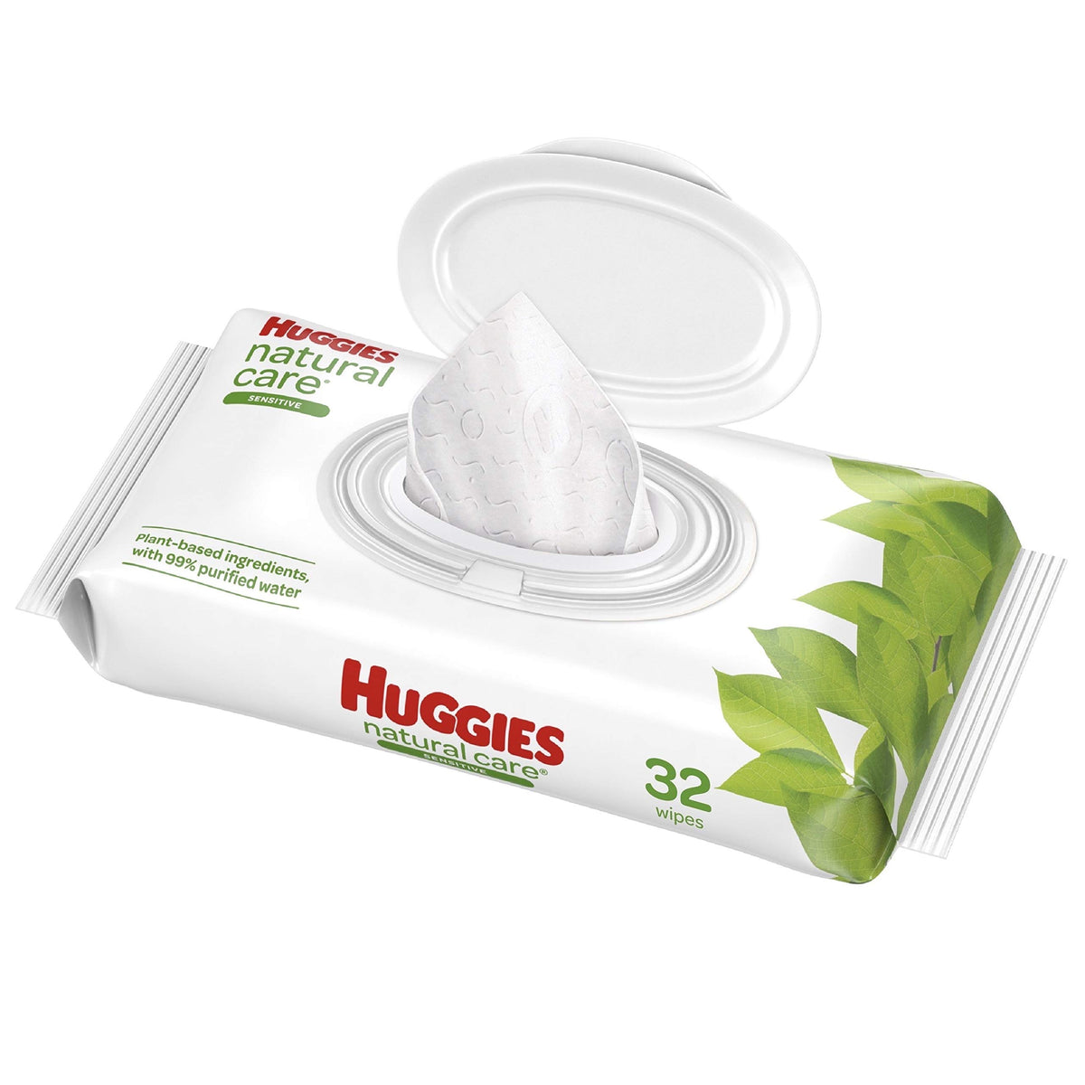 Huggies Natural Care Sensitive Baby Wipes, Unscented, 1 Pack, 56 Wipes