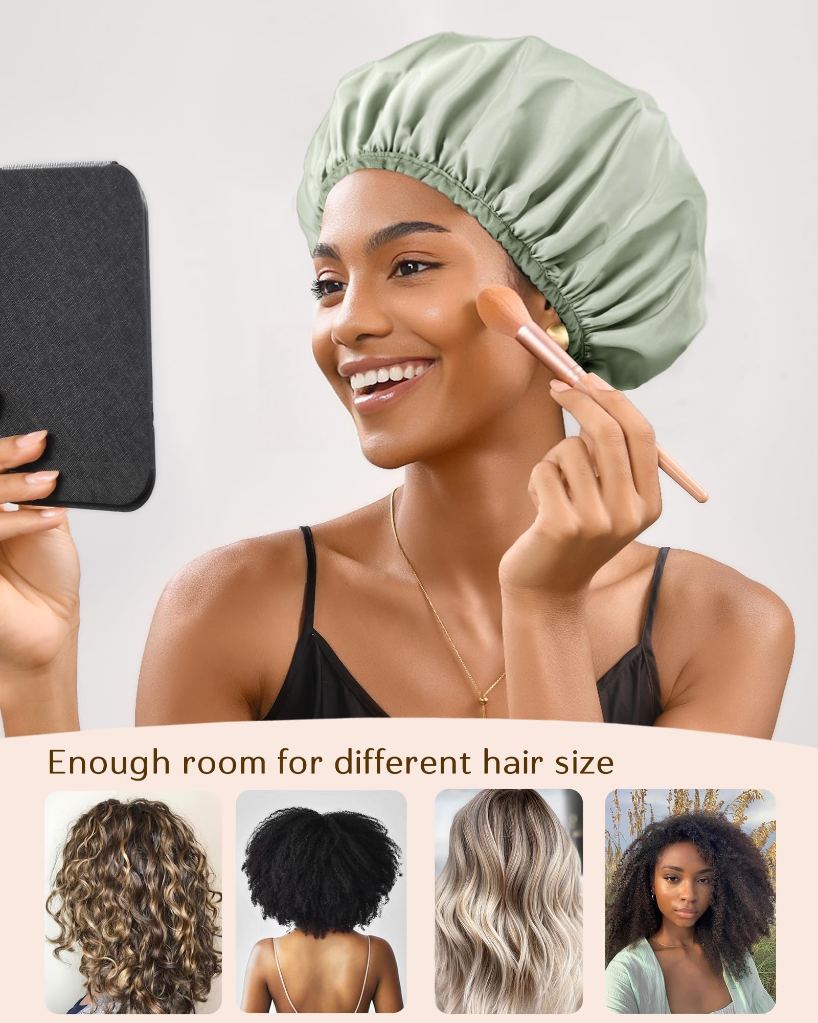 Yanibest Shower Cap – Waterproof Double Layer