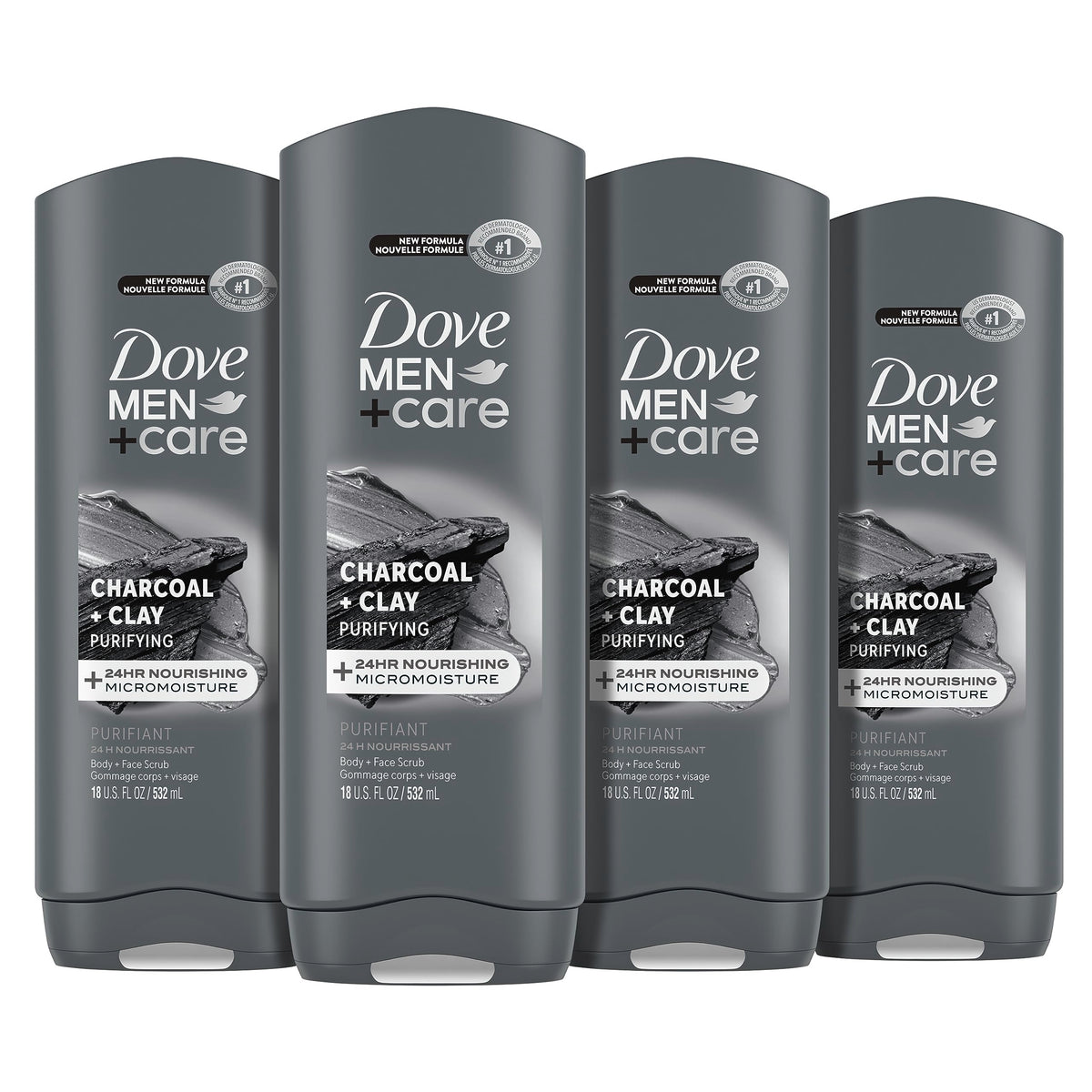 DOVE MEN Moisturizing Body Wash for Men, Eucalyptus + Cedar Oil, 26oz