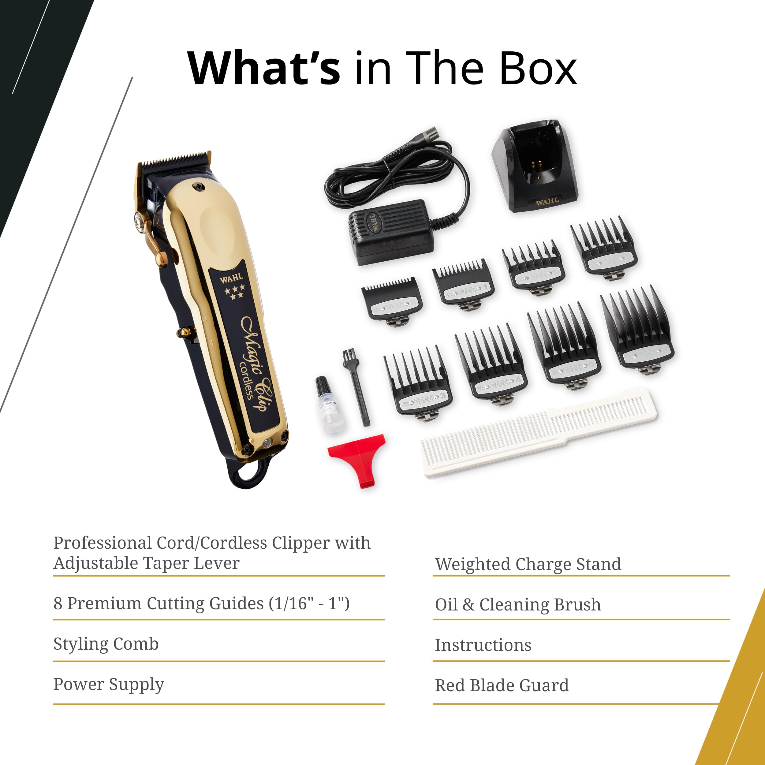 Wahl Professional 5 Star Magic Clip Cordless Clipper, Stagger-Tooth Blade