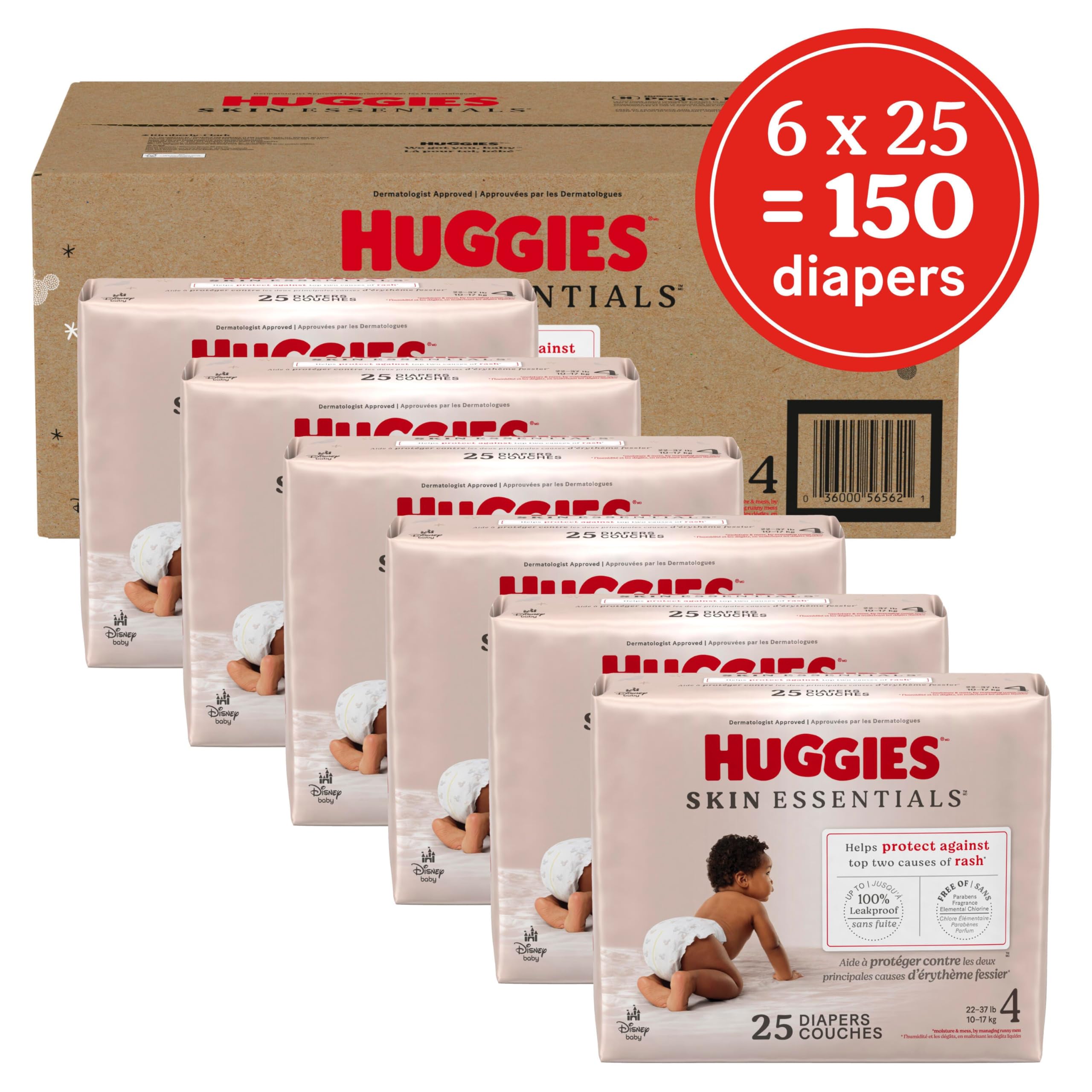 Huggies Skin Essentials Diapers – Size 1