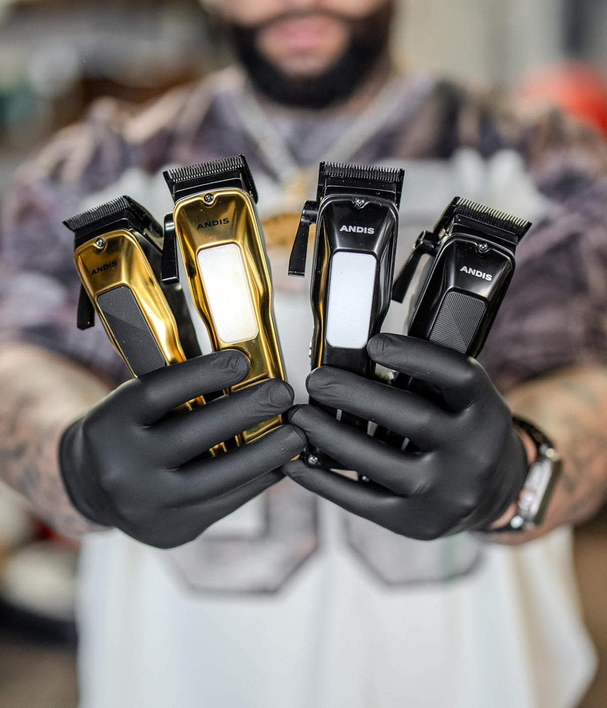 Andis 562312 Phenom Corded/Cordless Hair Clipper, Phaze Blade, Gold