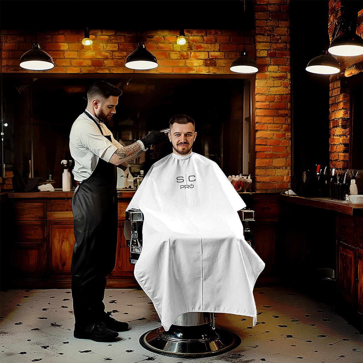Stylecraft Kick Cover Barber Cape Water-Resistant Hair Cutting One Size