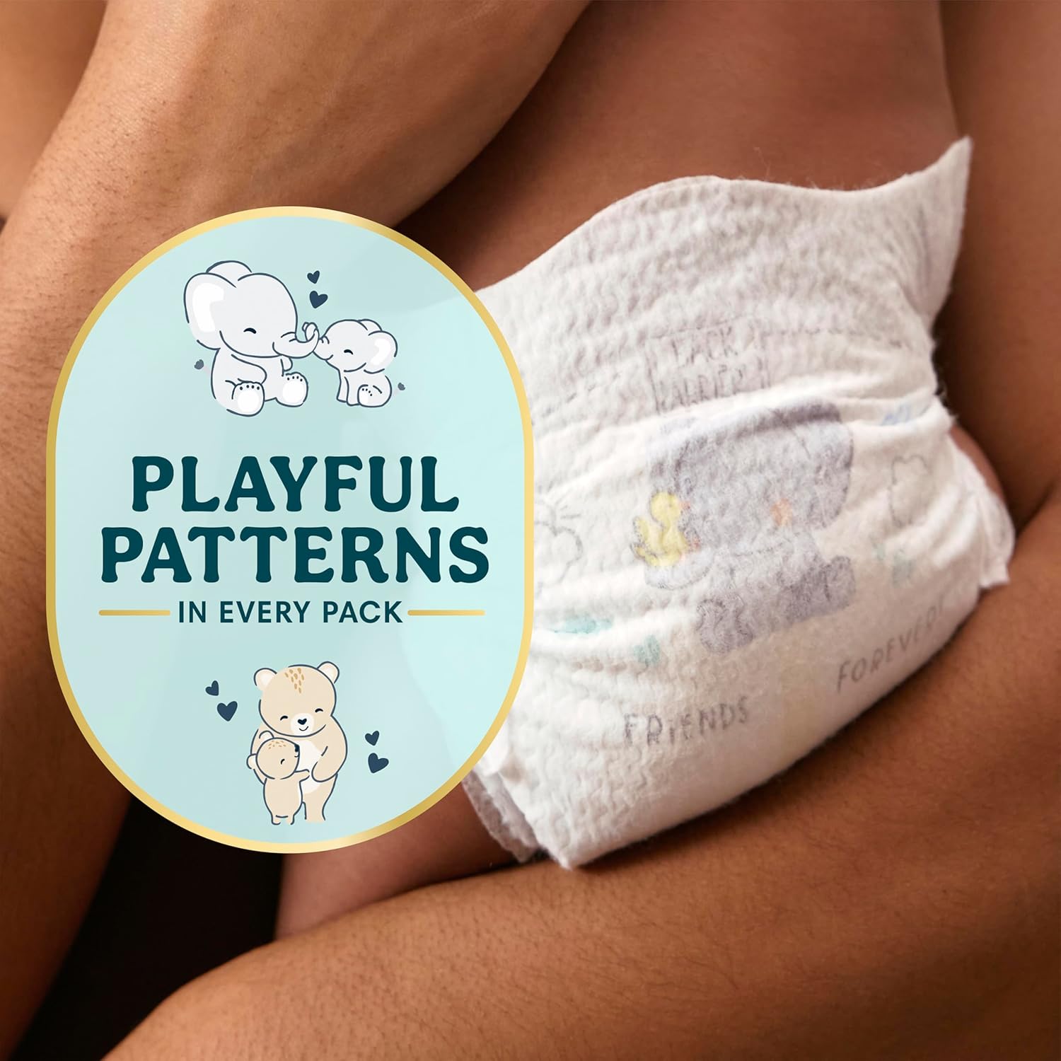 Pampers Swaddlers Newborn Diapers, Size Newborn (10 lbs), 84 Count, Fragrance Free, Hypoallergenic, Absorbent, Pediatrician Recommended, Skin Safe