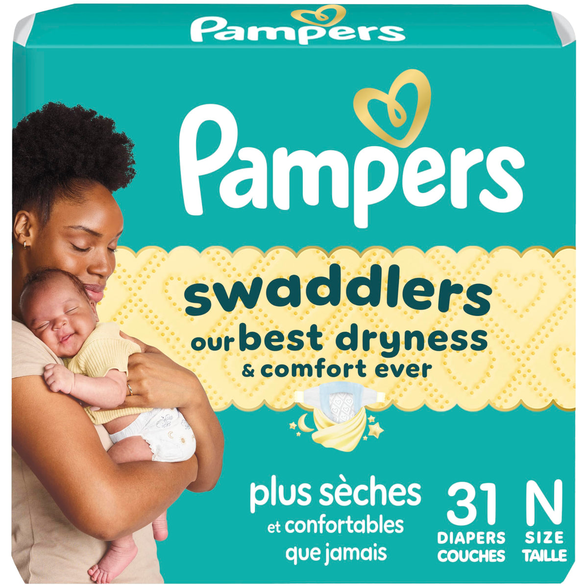 Swaddlers Diapers, Size 5 (20-37 lbs), 132 Count, Fragrance Free, Hypoallergenic, Absorbent, Pediatrician Recommended, Skin Safe