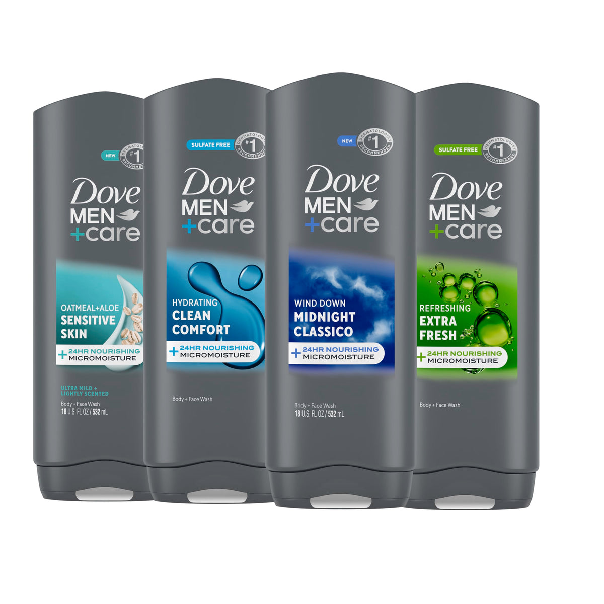 DOVE MEN Moisturizing Body Wash for Men, Eucalyptus + Cedar Oil, 26oz