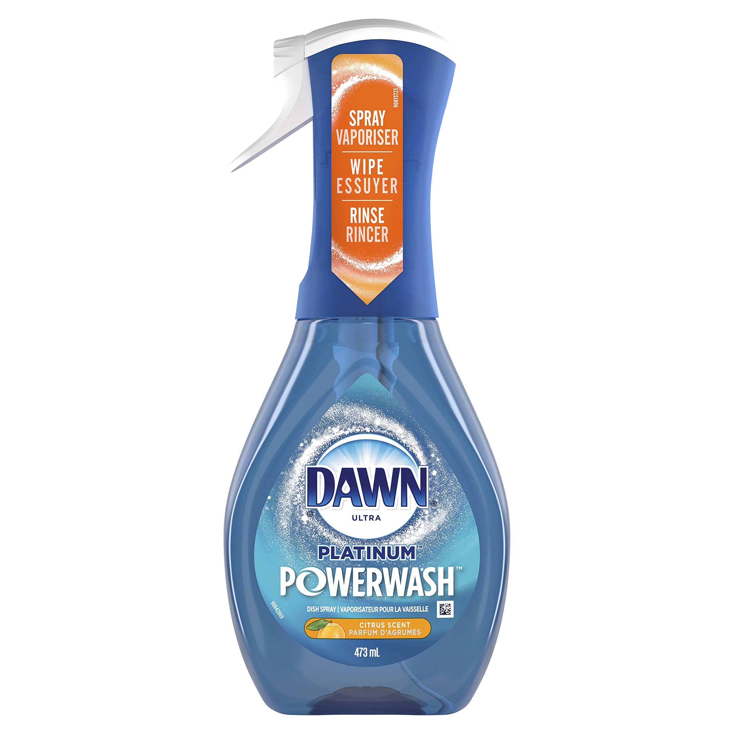 Dawn Platinum Powerwash Dish Spray, Dish Soap Liquid, Fresh Scent Bundle, 1 Spray + 3 Refills, 16oz Each (Pack of 4)